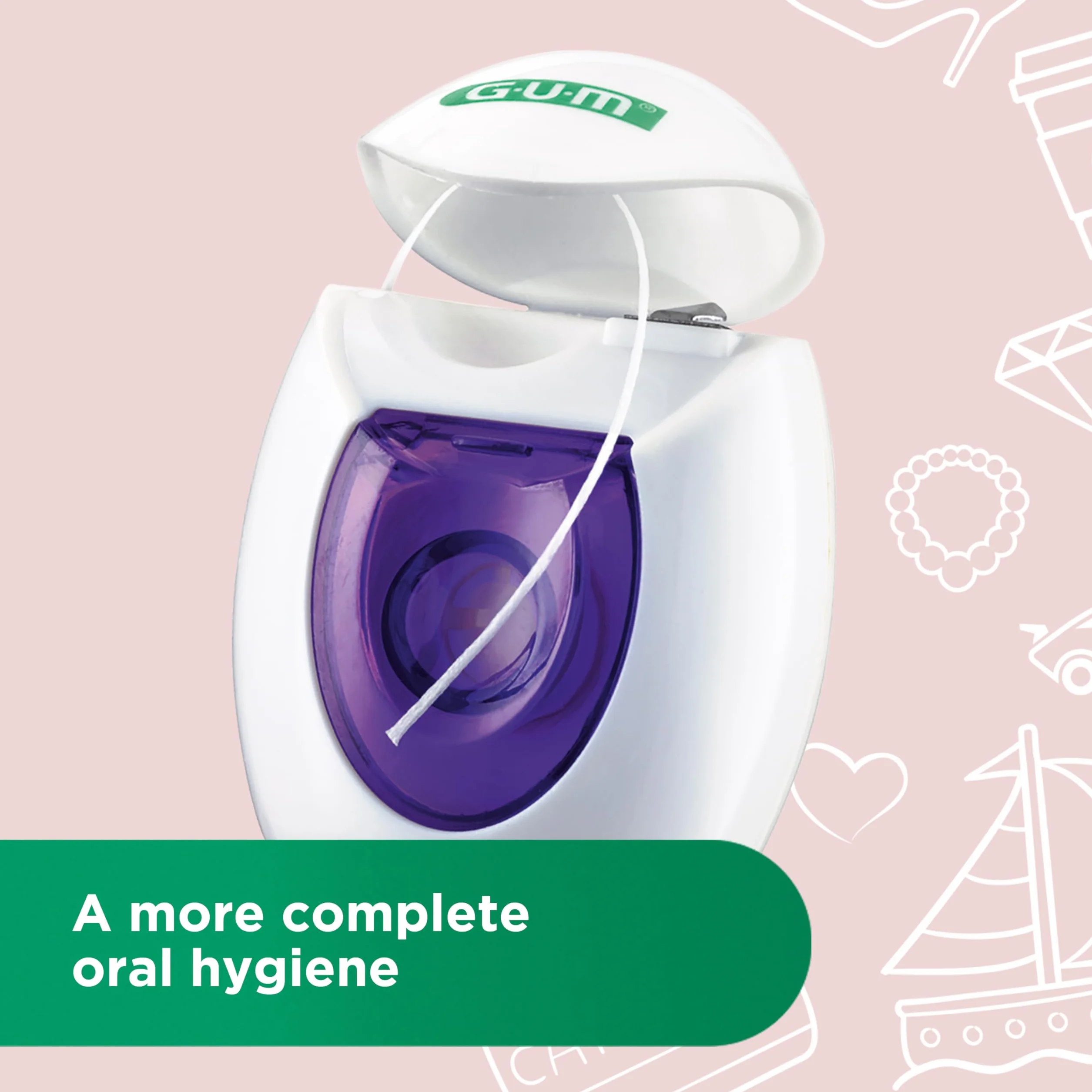 GUM Expanding Floss Interdentale 4x30m per Denti Sensibili