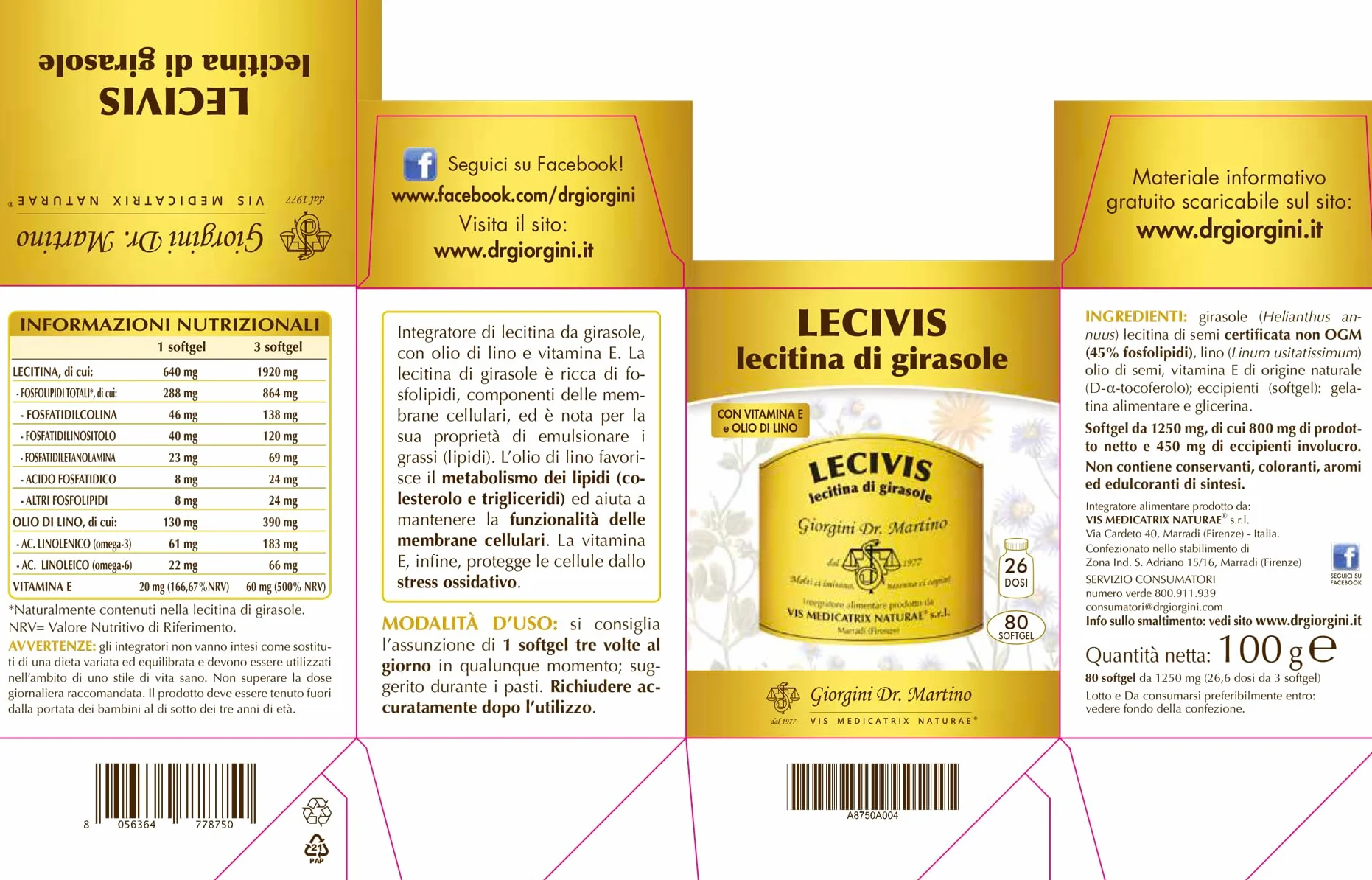 LECIVIS 100 g softgel