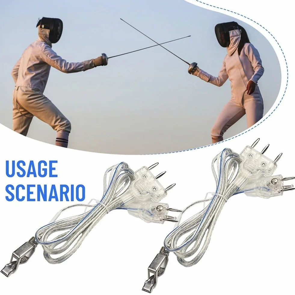 Corde per corpo scherma 2pcs PVC rame sciabola lamina
