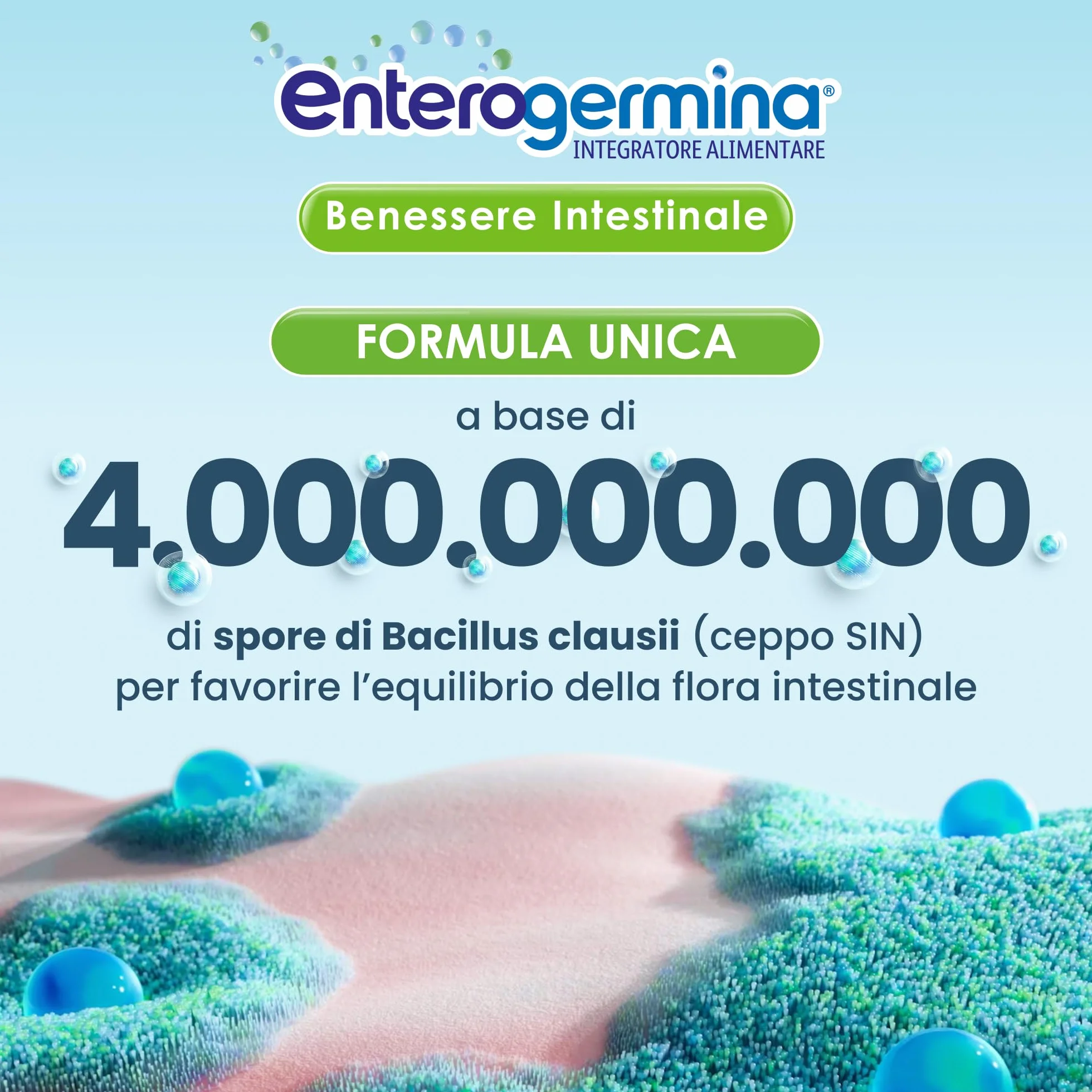Enterogermina Benessere Intestinale Probiotici Fermenti Lattici Integratori 30 Flaconcini 5 ml