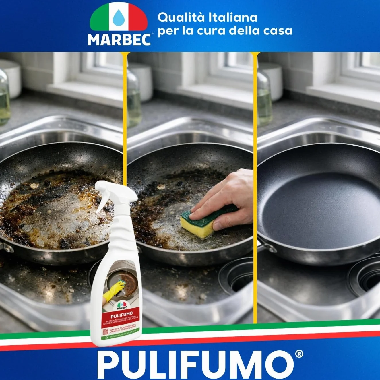 MARBEC Kit pulizia forno e barbecue sgrassante disincrostante