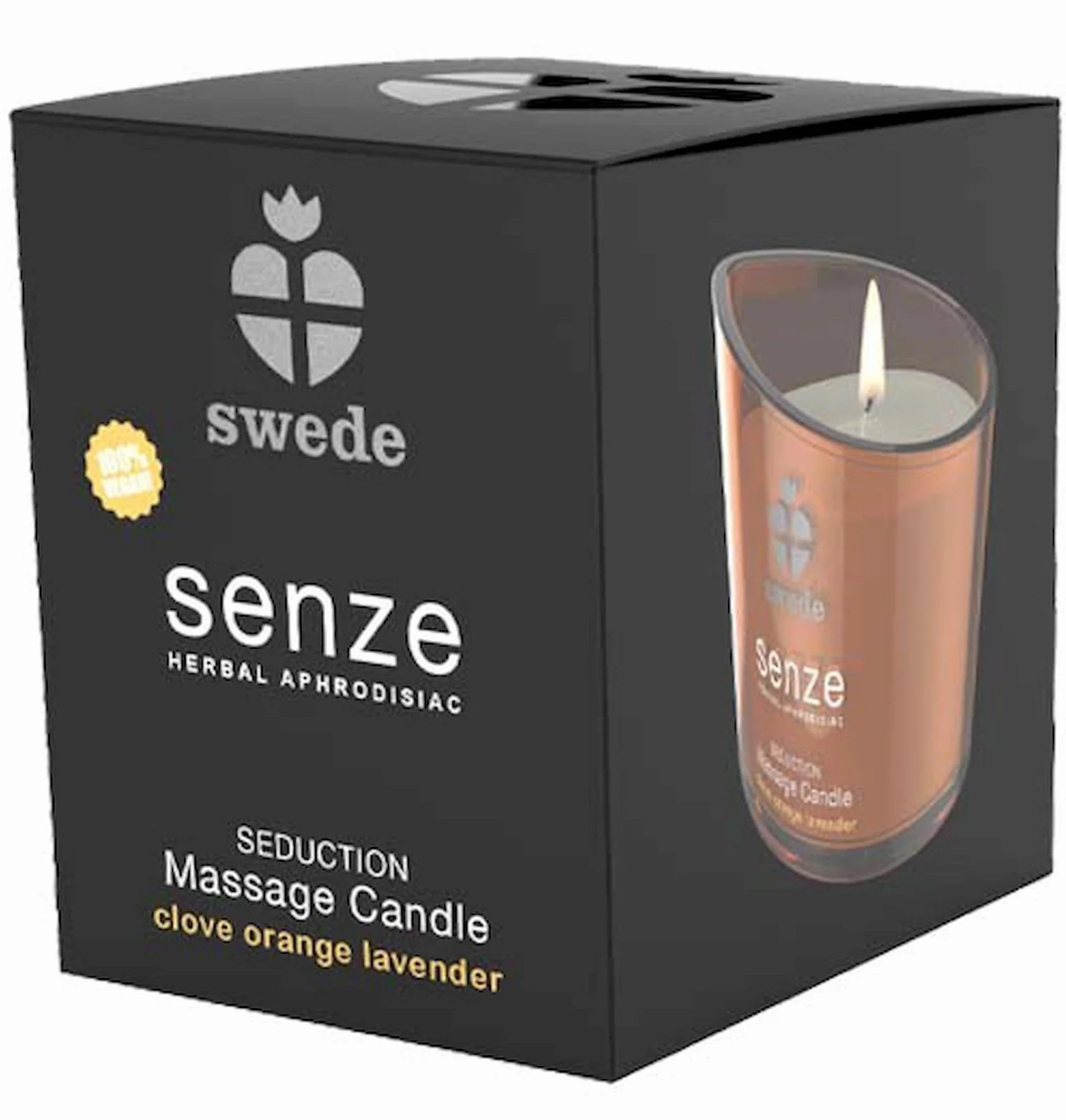 Senze Seduction Massage Candle Clove Orange Lavender 150 ml