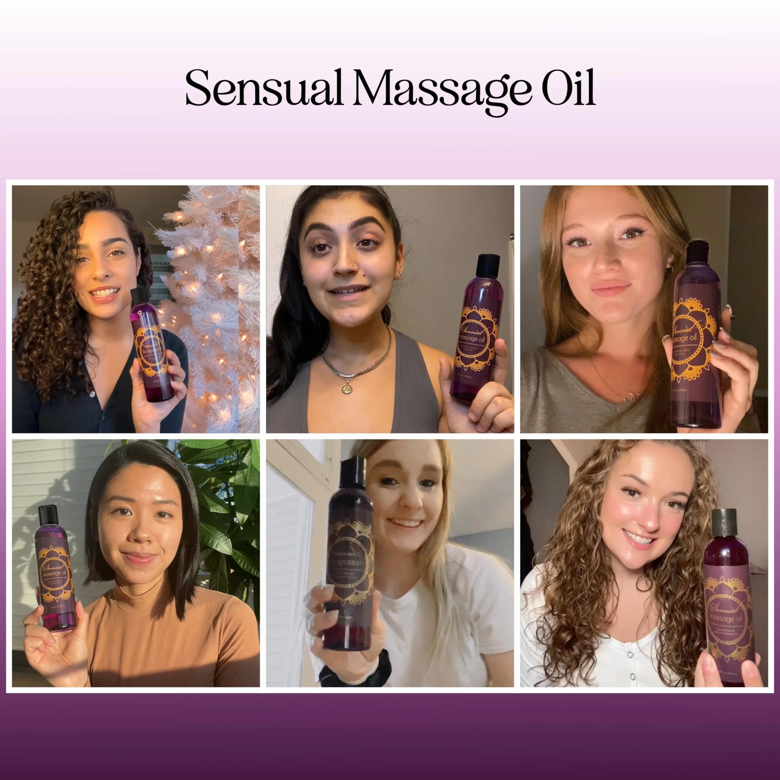 Maple Holistics Puro Olio di Lavanda Sensual Massage Oil Rilassante Mandorle & Olio di Jojoba Natural Therapy Ipoallergenico Pelle 100% Made in USA