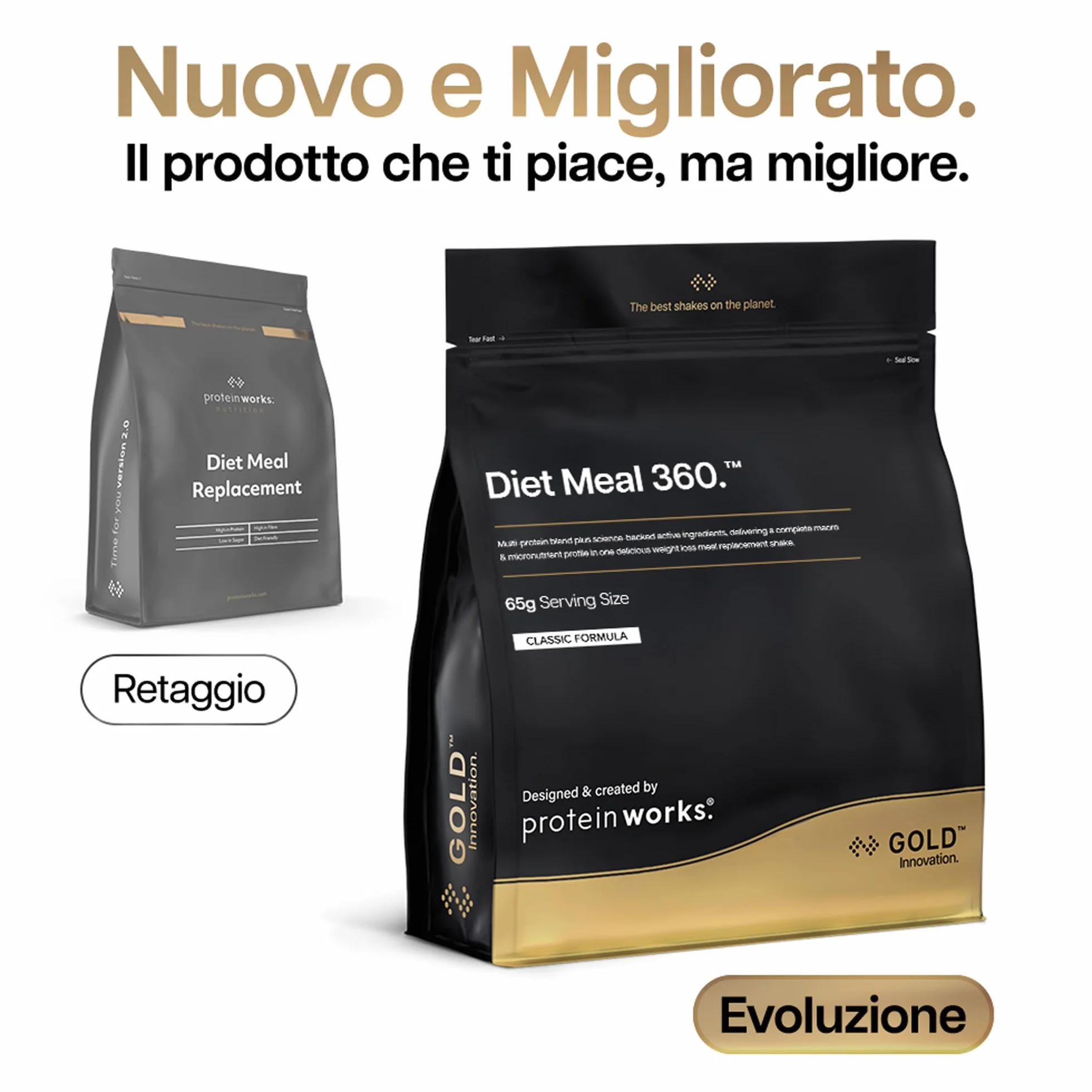 THE PROTEIN WORKS Sostituto Del Pasto Dietetico, Cioccolato Morbido, 1 kg, 14 Servings