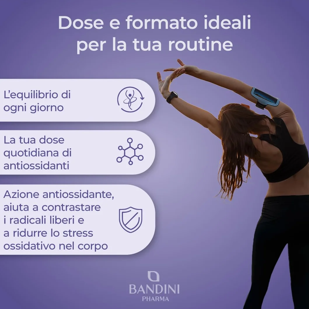 Bandini Acido Alfa Lipoico 650 mg 120 Capsule Rilascio Ritardato Antiossidante Naturale Vegan ALA