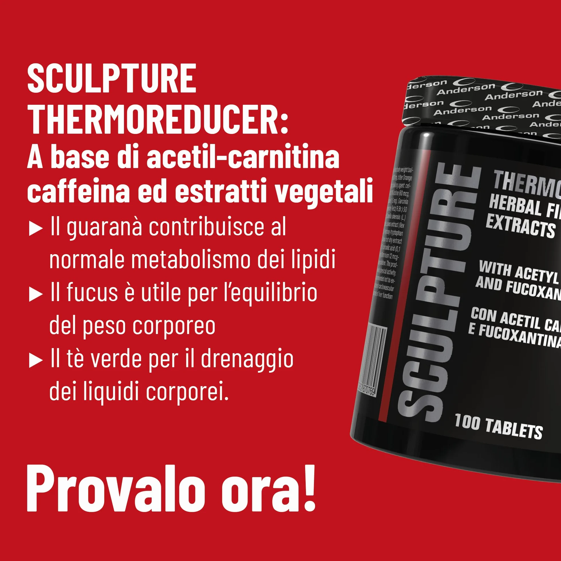 Anderson Sculpture Thermo Reducer 100 Cpr - 110 G Integratore Termogenico