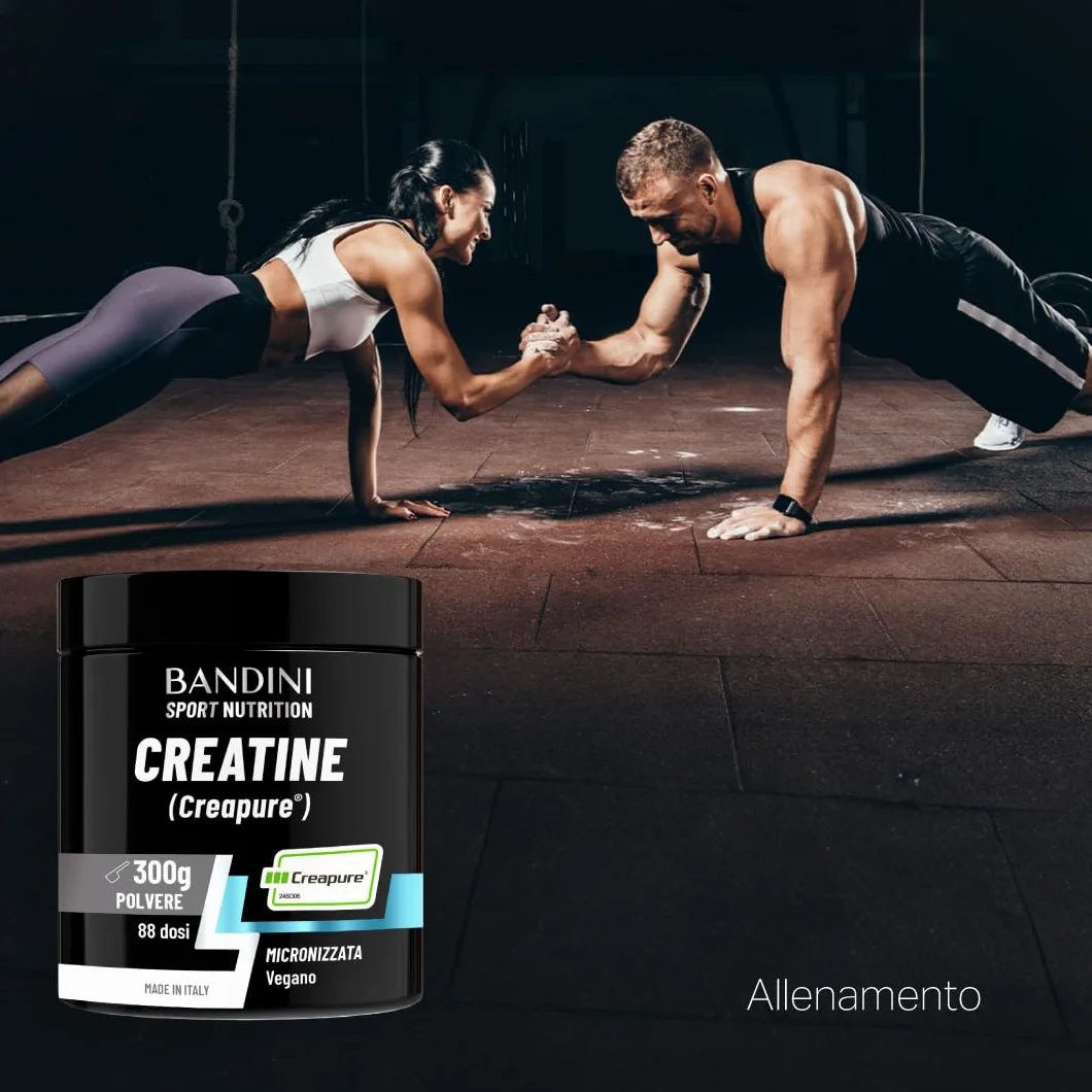 Bandini Creatina CREAPURE Monoidrata in Polvere Pura - Integratore per Sport e Pre Workout - 100% Vegan - 500g