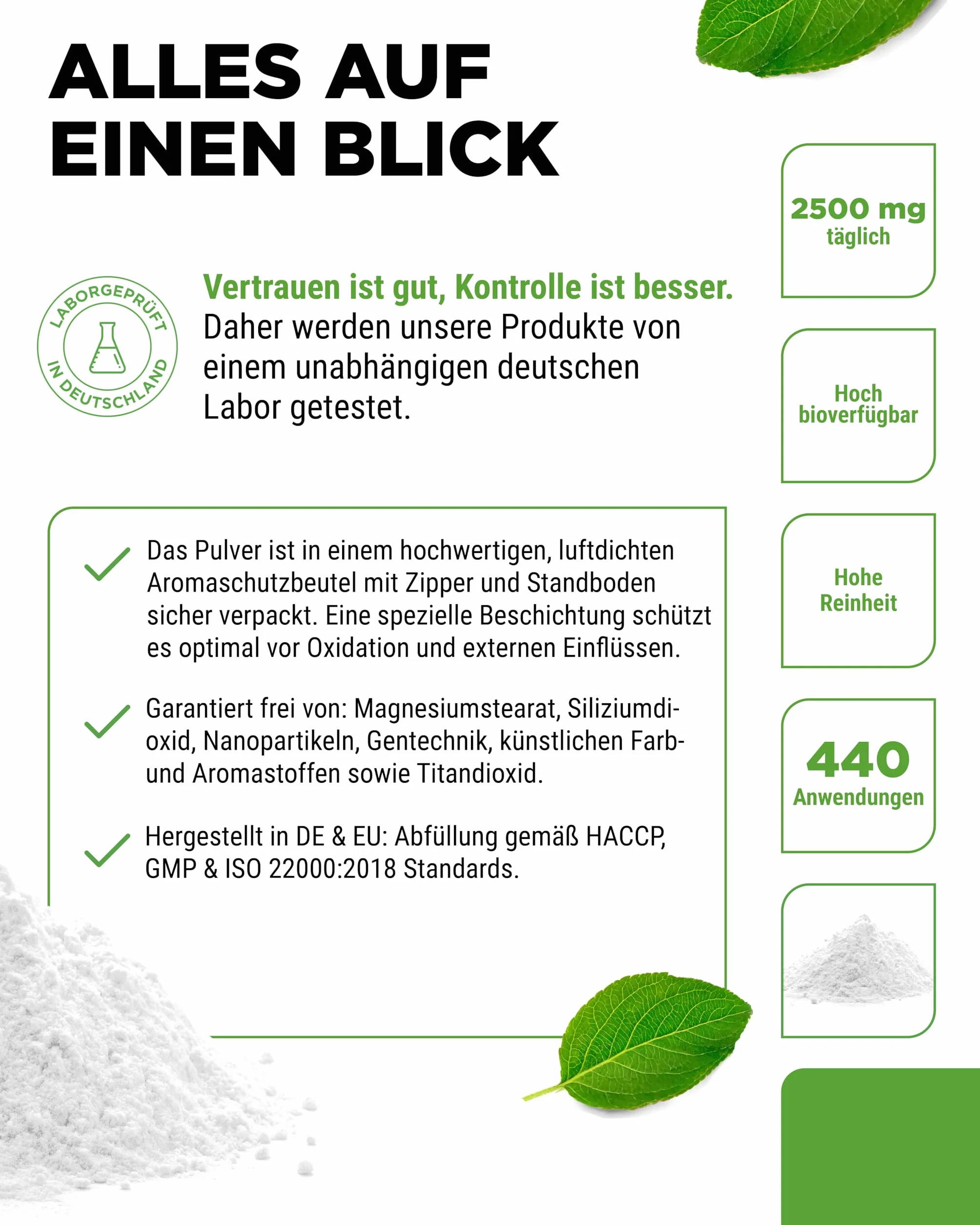 MSM in polvere 1,1 kg (1100g) Metilsulfonilmetano cristallino puro al 99,9% Zolfo organico Vegano