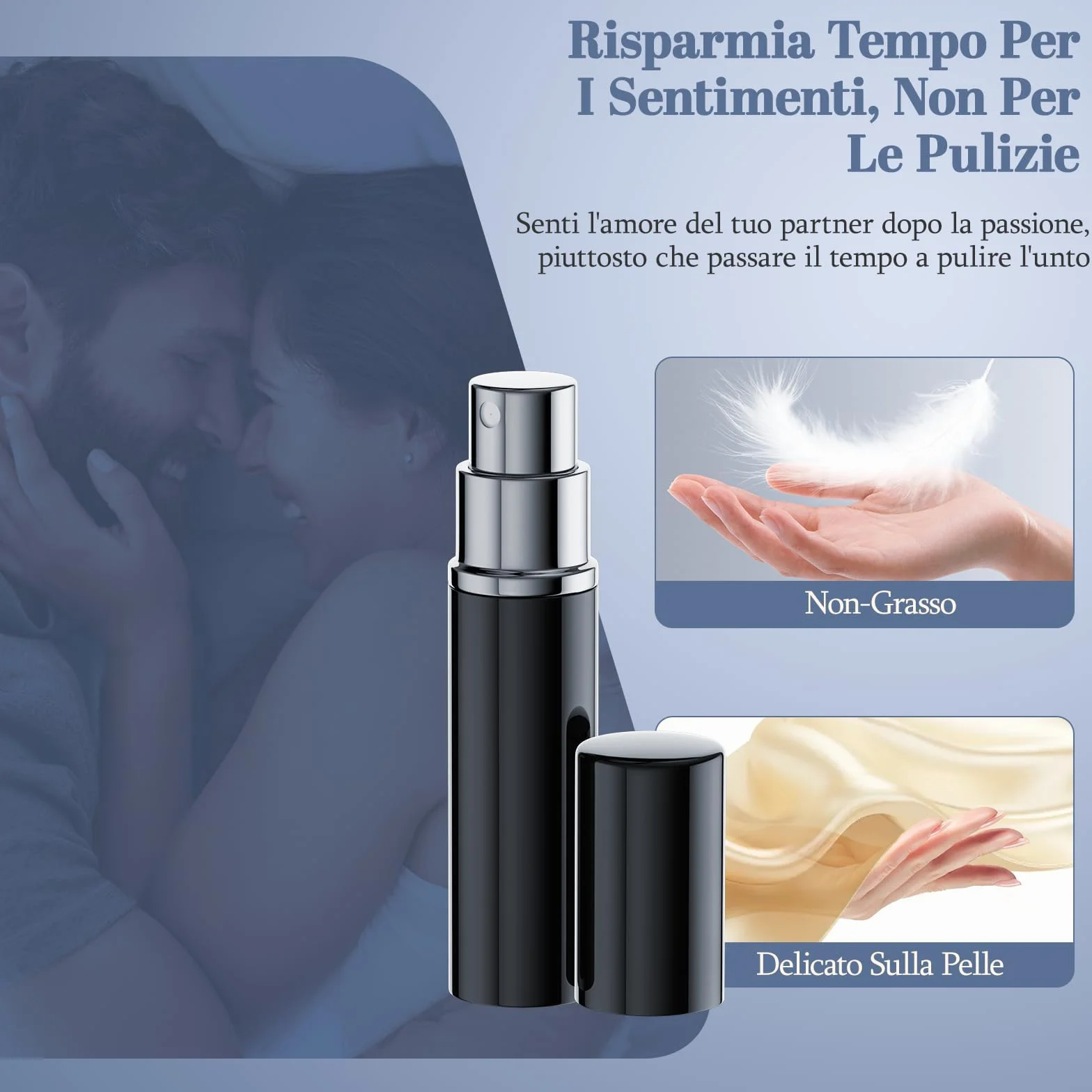Spray Ritardante Uomo Durata Intima Migliorata Esperienza Originale Nero
