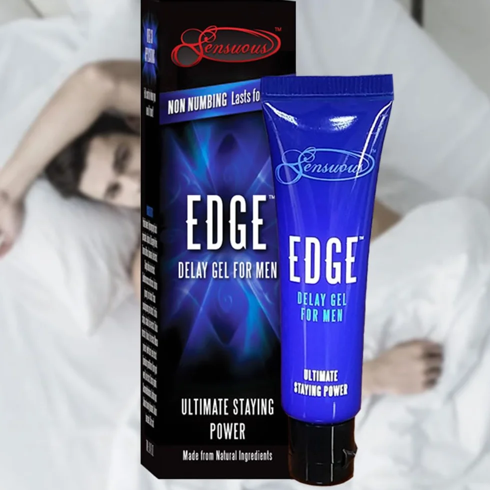 Sensuous Edge Delay Gel for Men, Natural Formula Intimacy Gel, 7 ml