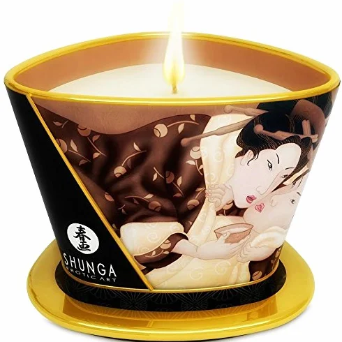SHUNGA MINI VELA CAREZZA CANDELA DA MASSAGGIO AL CIOCCOLATO 170ML