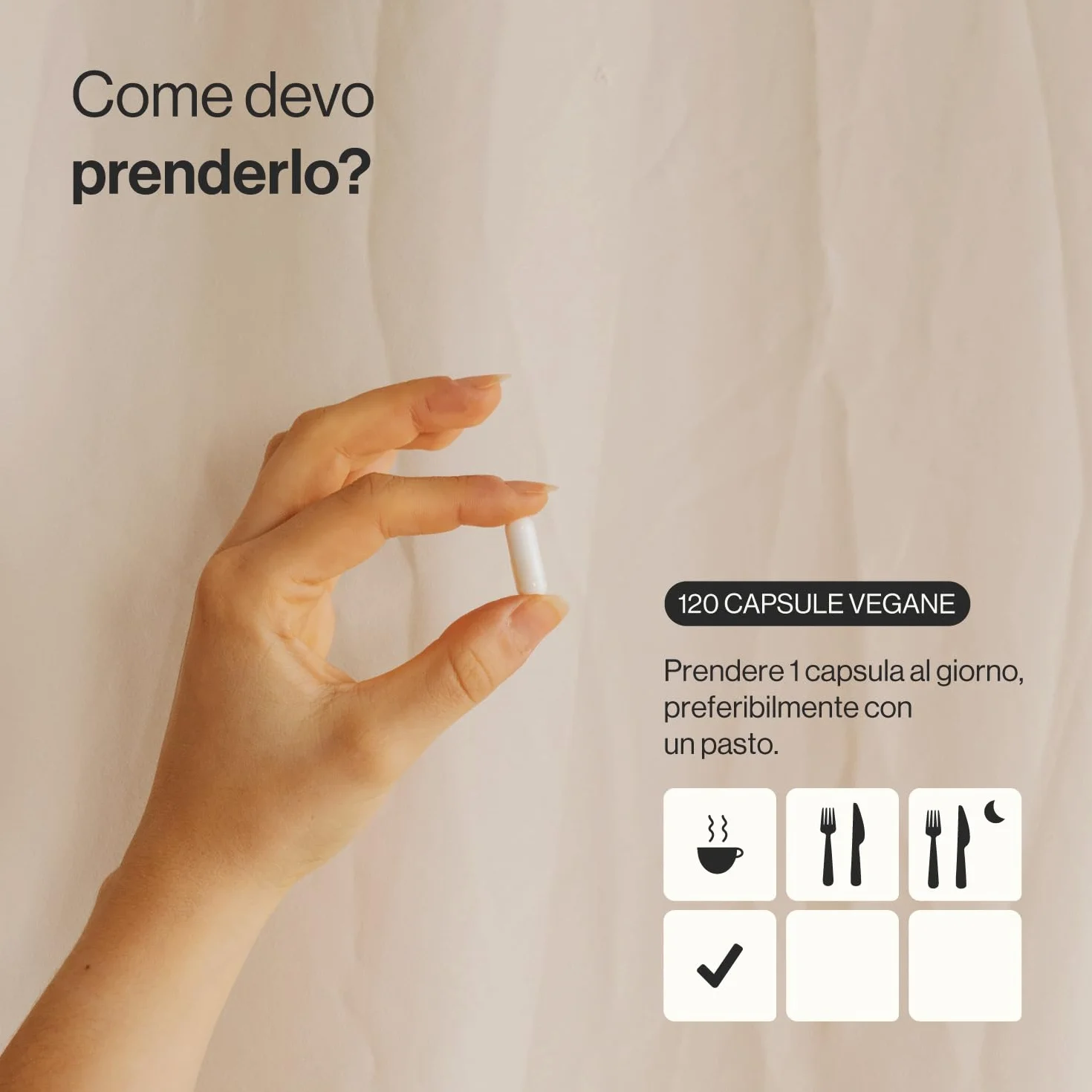 Acido Ialuronico Integratore 525mg 120 Capsule Alto Dosaggio 500-700 kDa Sodio Ialuronato