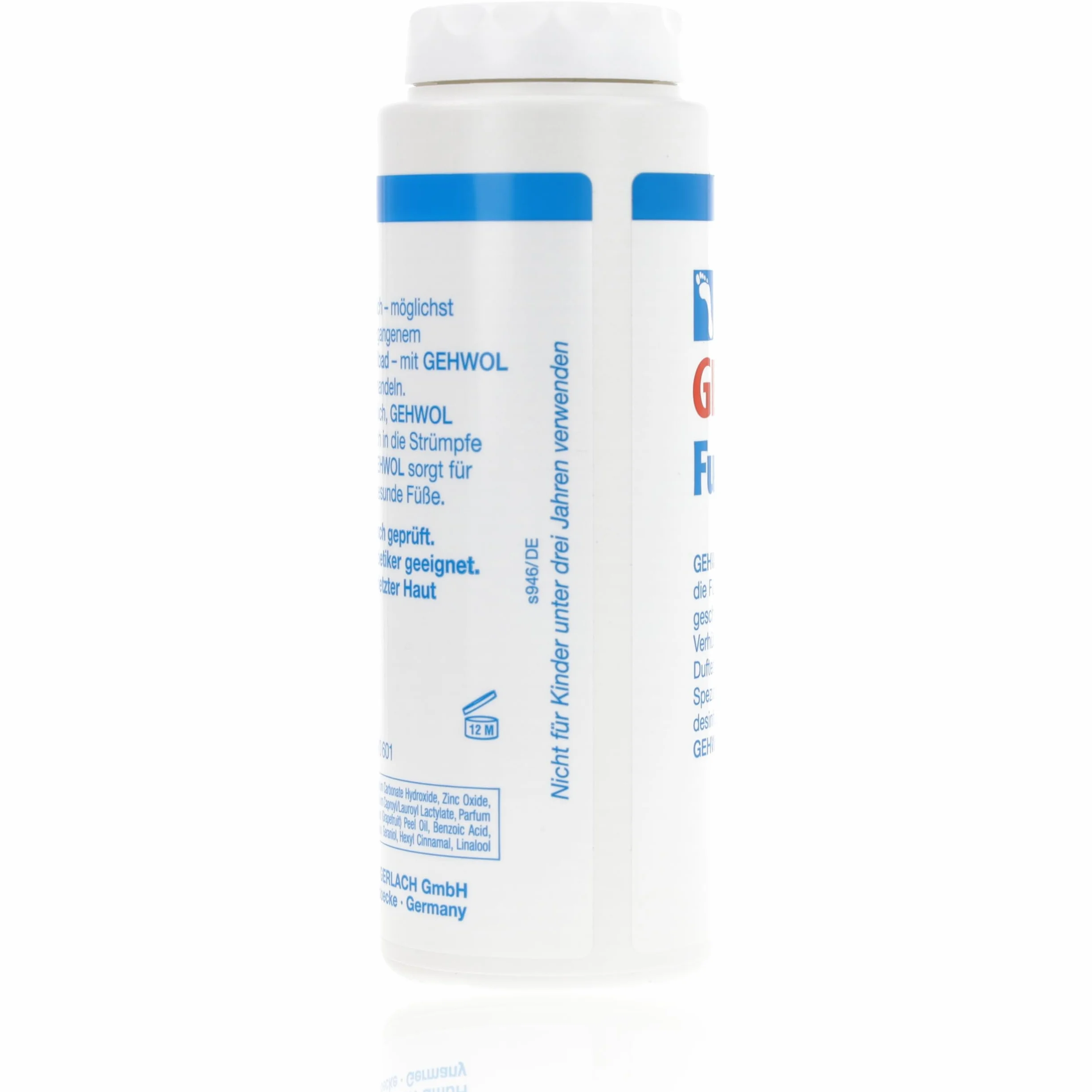 Gehwol Foot Powder, Odourless Anti-Bacterial Talc 100gm Prevents Athlete's Foot for Feet, Shoes & Socks