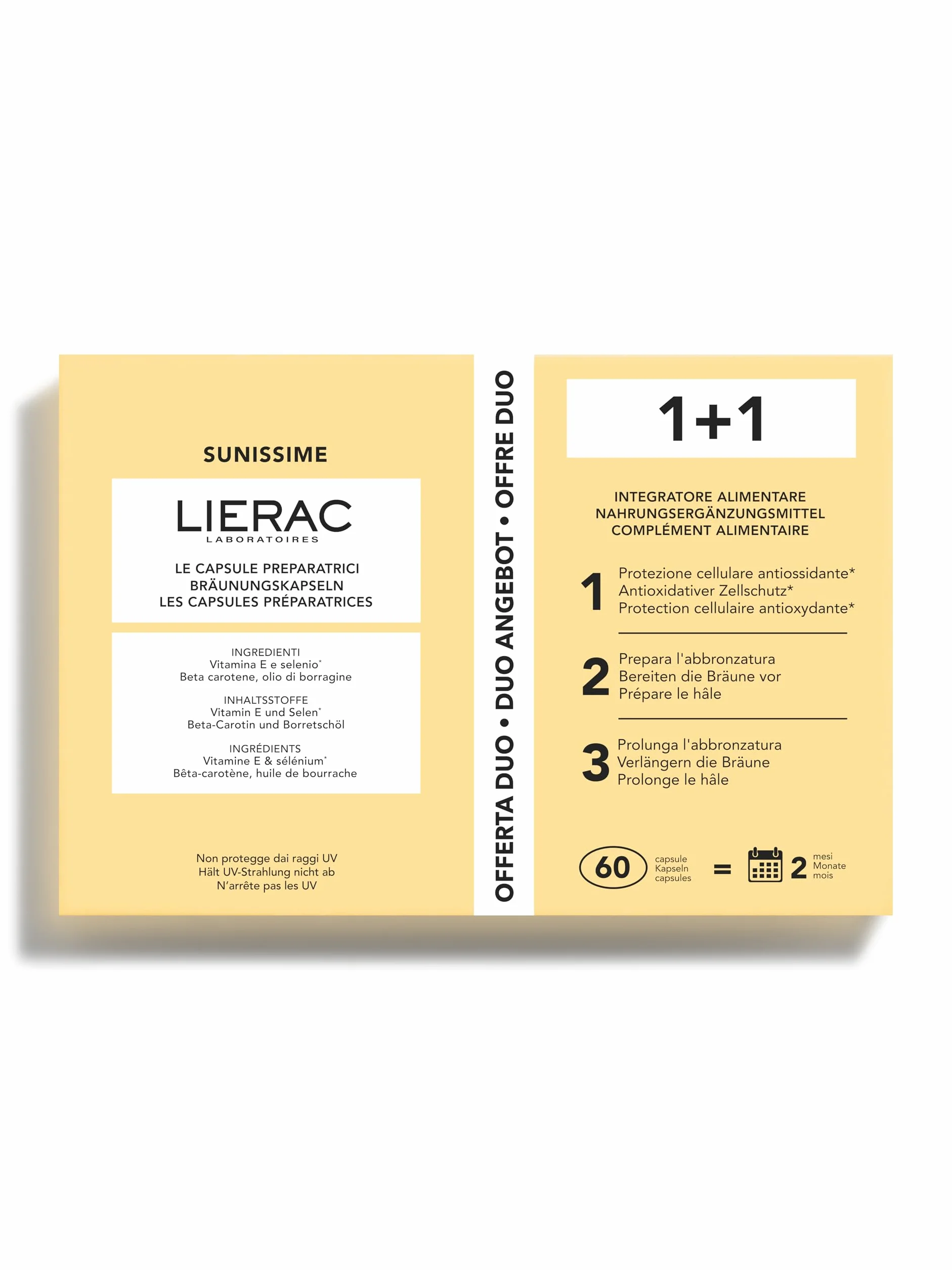 Lierac Sunissime Le Capsule Preparatrici Integratore Alimentare 60 capsule
