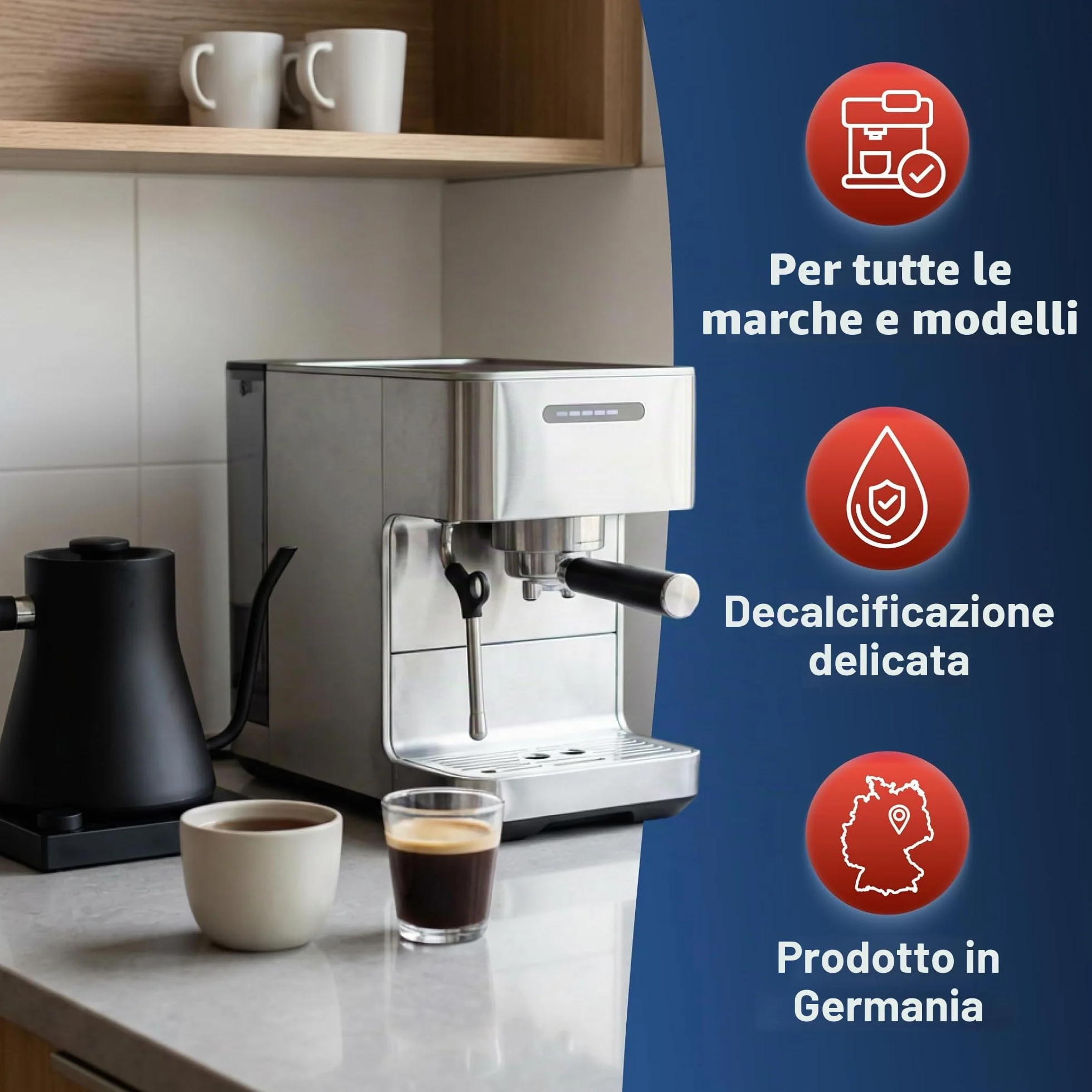 Disincrostante universale 10 litri per macchina da caffè, pulizia profonda