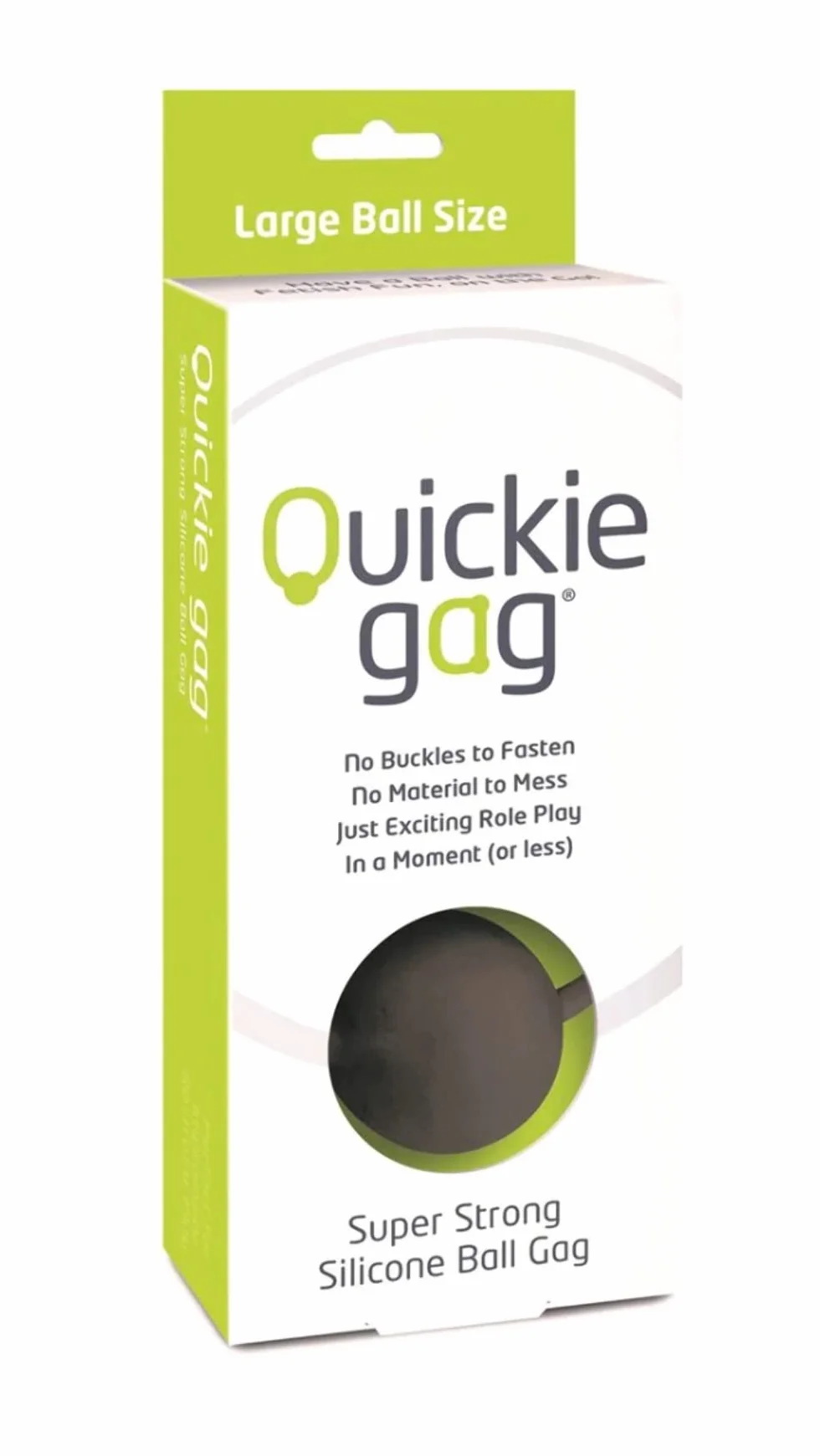 Creative Conceptions CCQGBALLR Quickie Gag Sfera Silicone Grande Rossa