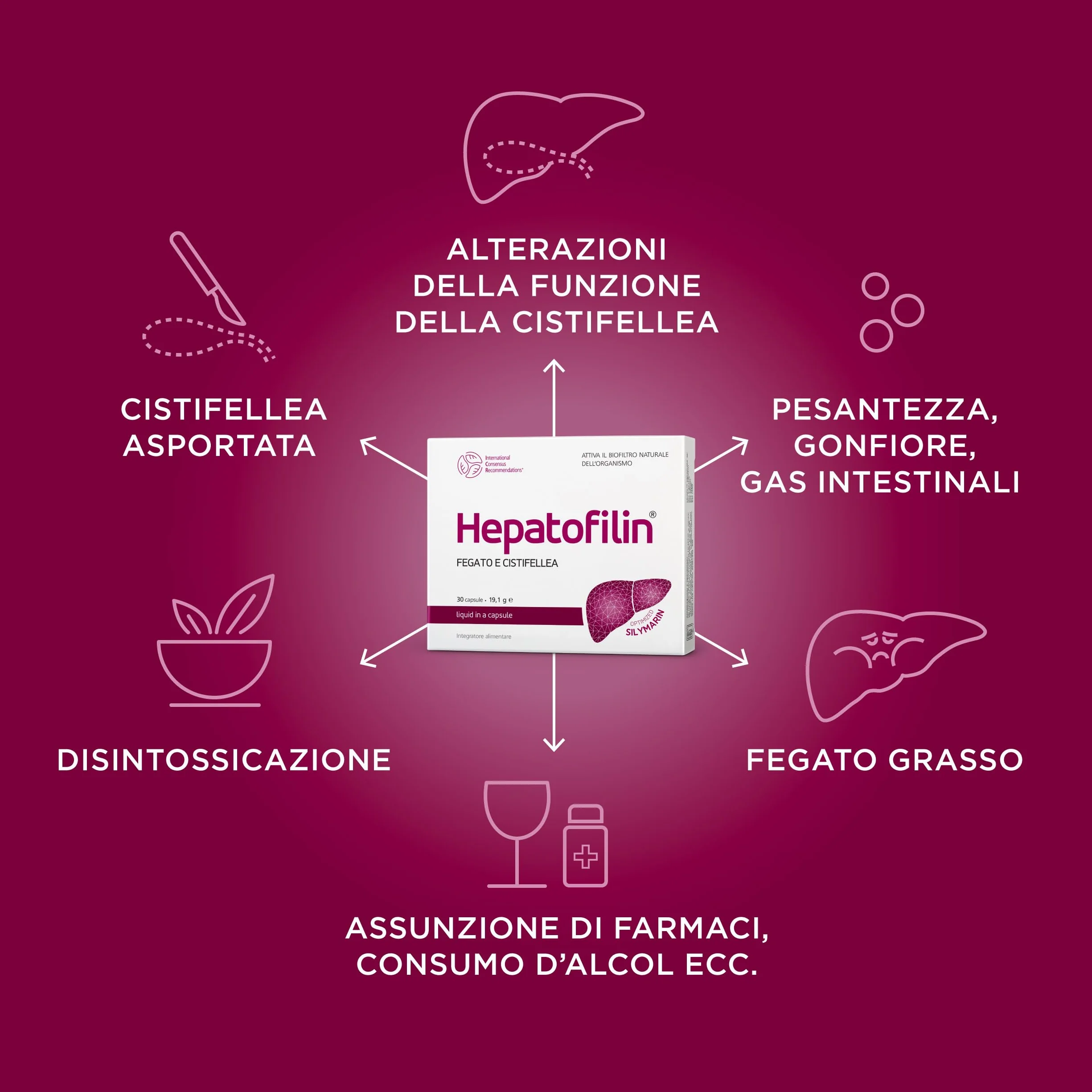 Biofiltro fegato cistifellea silimarina cinarina tarassaco ALA formula liquida assorbimento rapido