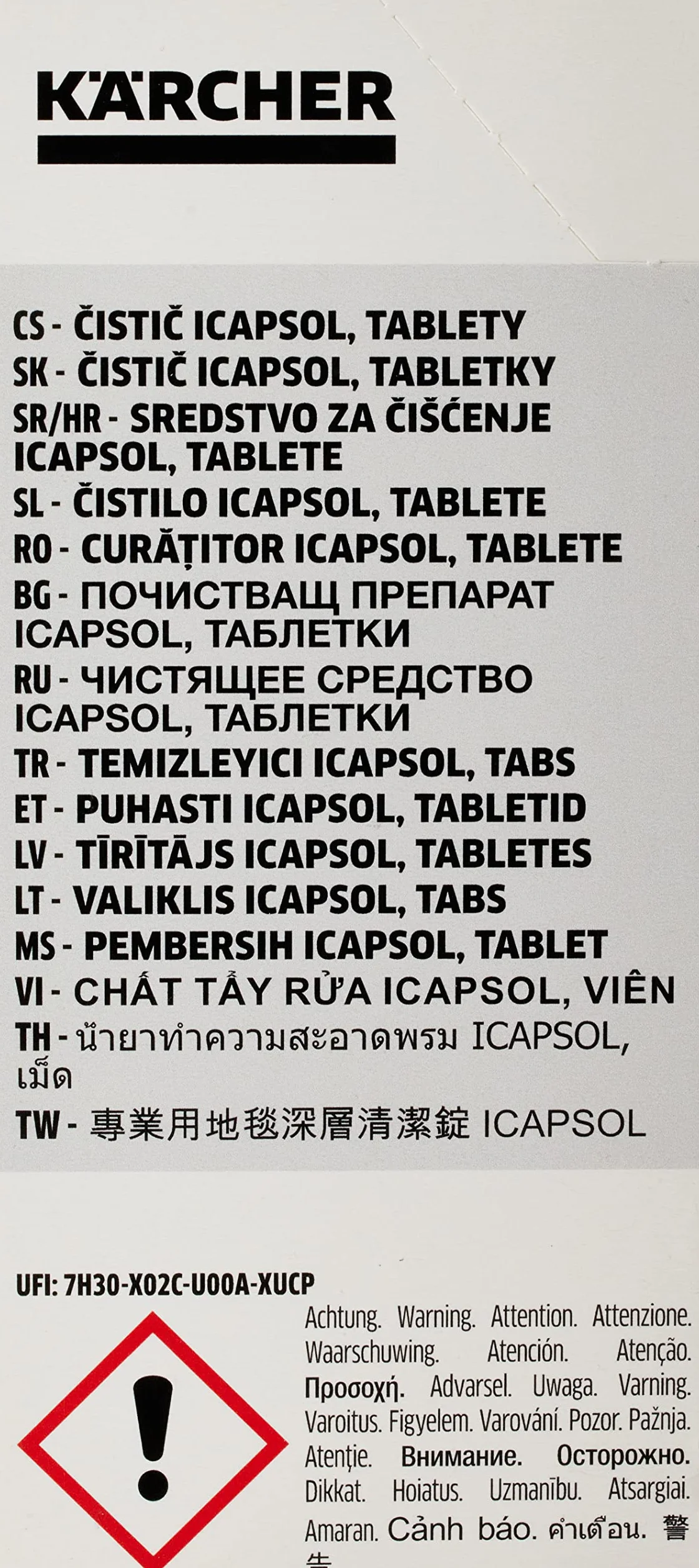 Kärcher 6.295-850.0 Accessorio per Spruzzo Estrazione Pro Puzzi, Detergente Tappeti Rm 760 Tabs 16 sztuk