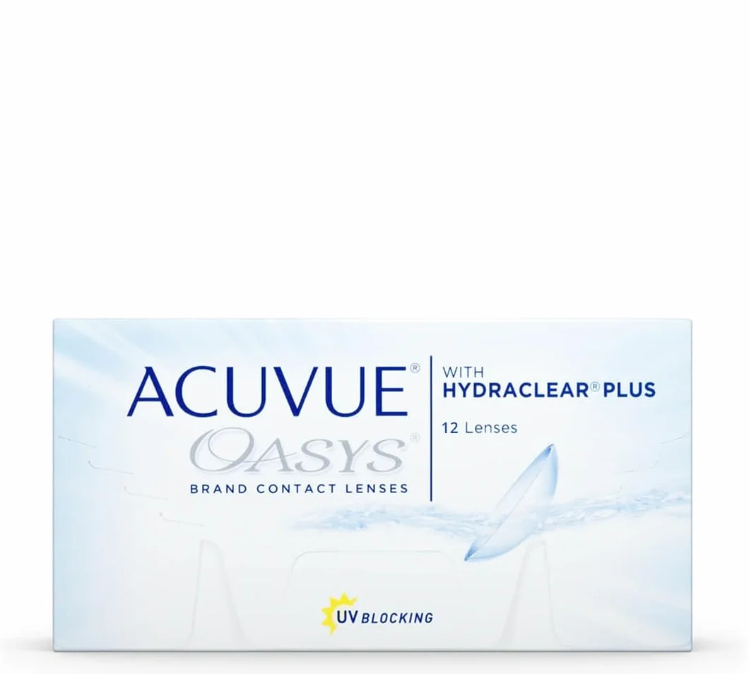 ACUVUE OASYS HYDRACLEAR PLUS Lenti a Contatto Quindicinali Protezione UV -7.00 BC 8.4 DIA 14.0 12 Lenti
