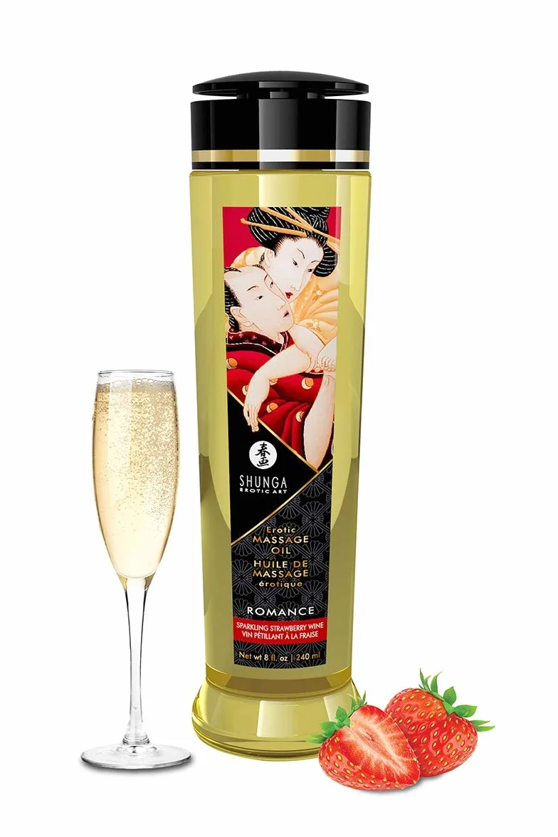 Shunga Massage Oil Strawberry Wine Storia/Sparkling 240 ml