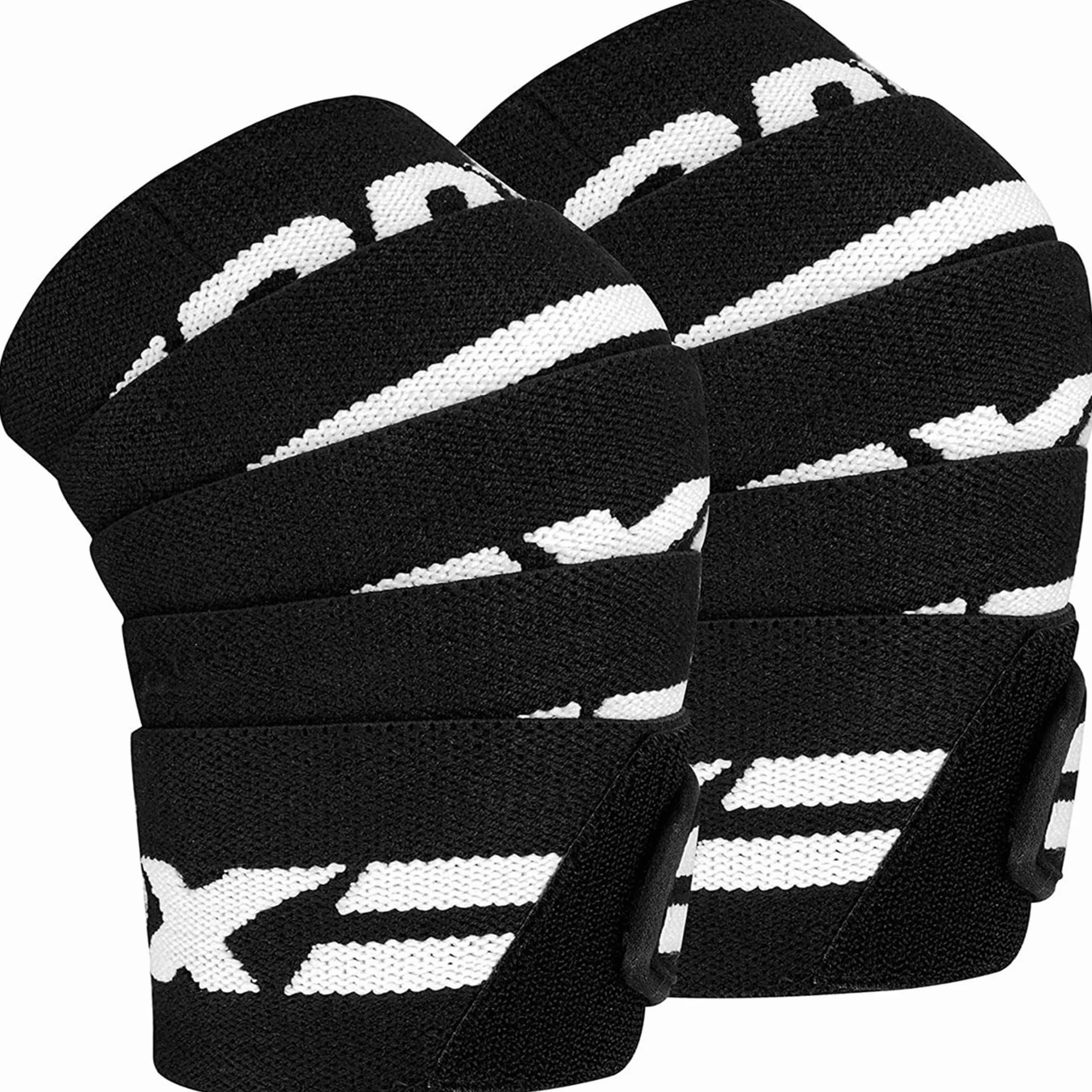 RDX Fascia Powerlifting Ginocchio Supporto 200cm Pesistica Elastica Bendaggio Knee Wraps