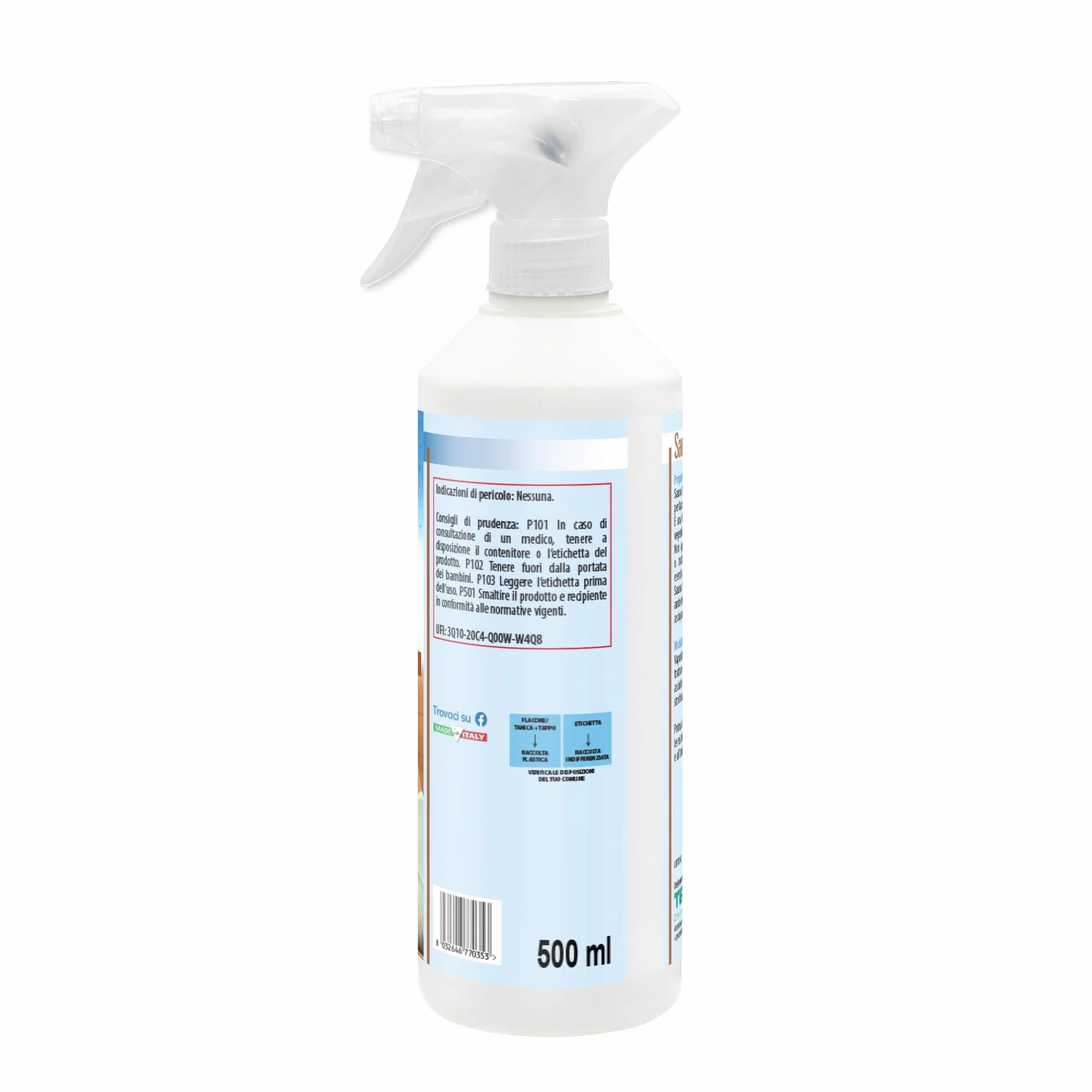 Metacril SaunaDet Pannetto Real Clean Detergente Igienizzante per Saune in Legno 500 ml