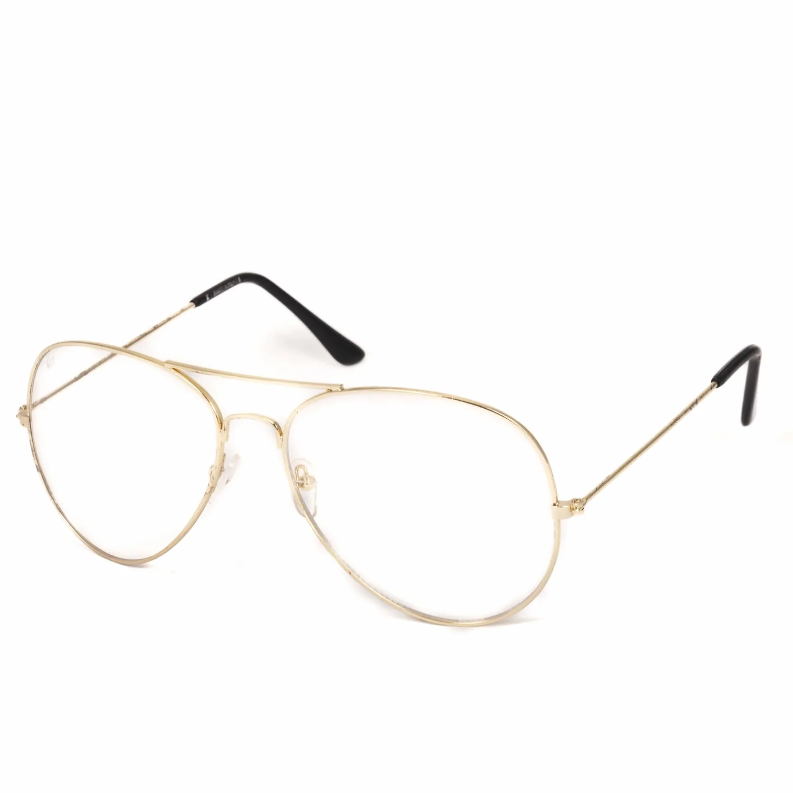 KISS AIR FORCE Occhiali da Vista Uomo Donna Aviatore Montatura Metallo Leggera Lenti Fotocromatiche Anti Luce Blu PC TV Gaming