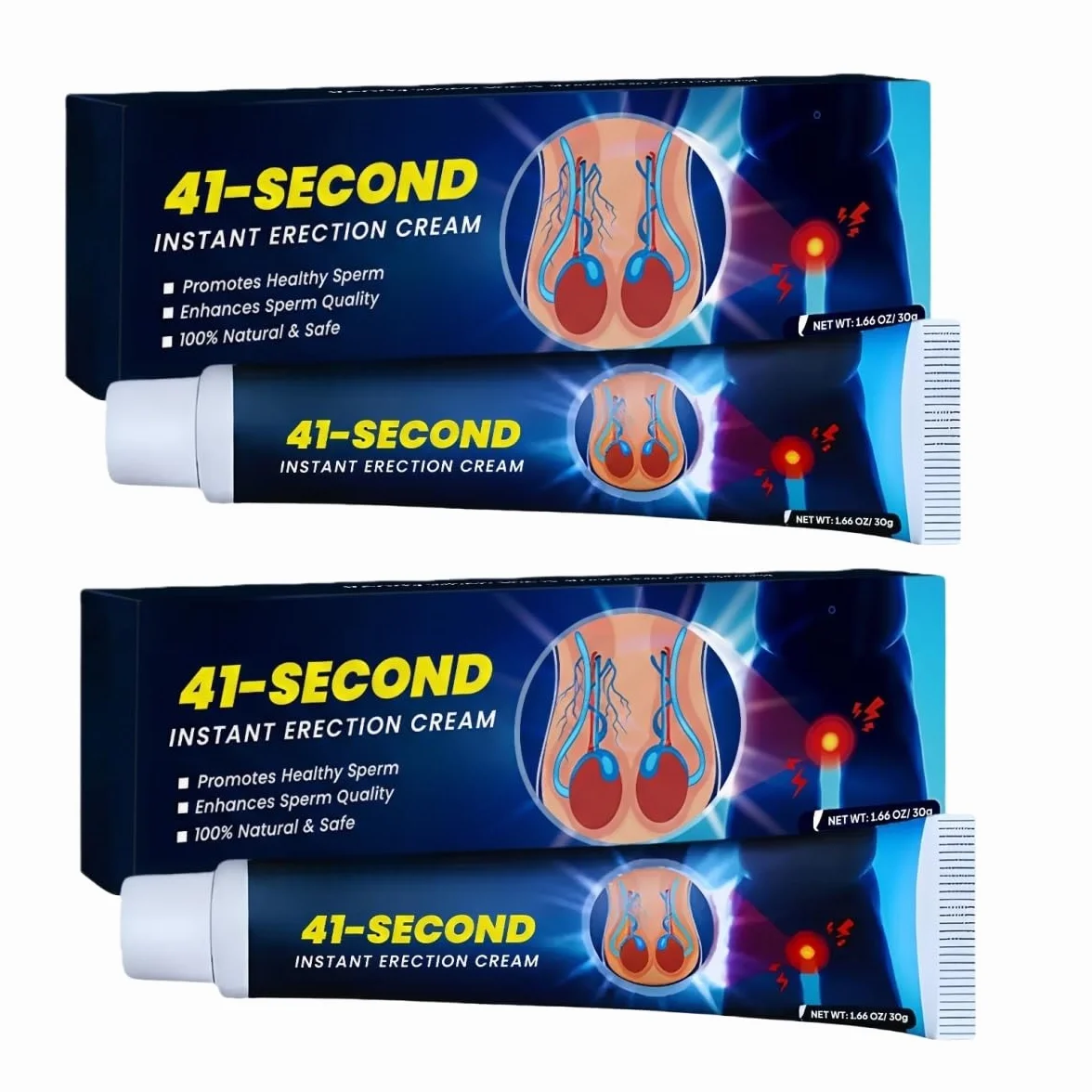 Crema erezione istantanea effetto immediato 41 secondi formula delicata vitalità comfort lunga durata fascino maschile