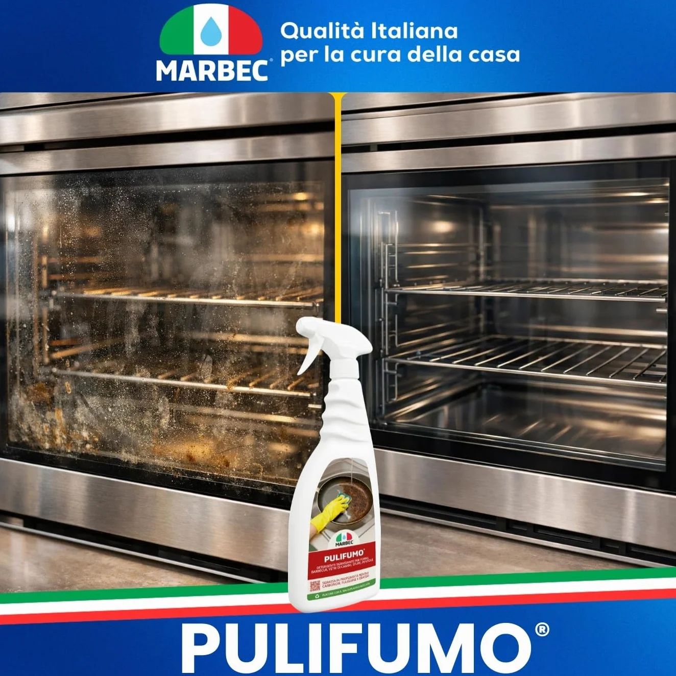 MARBEC Kit pulizia forno e barbecue sgrassante disincrostante