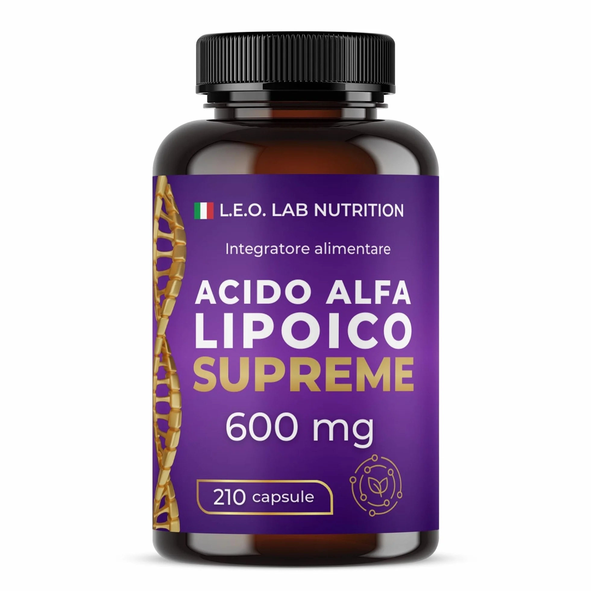 Acido Alfa Lipoico 600mg 210 Capsule Alto Dosaggio 7 Mesi Scorta