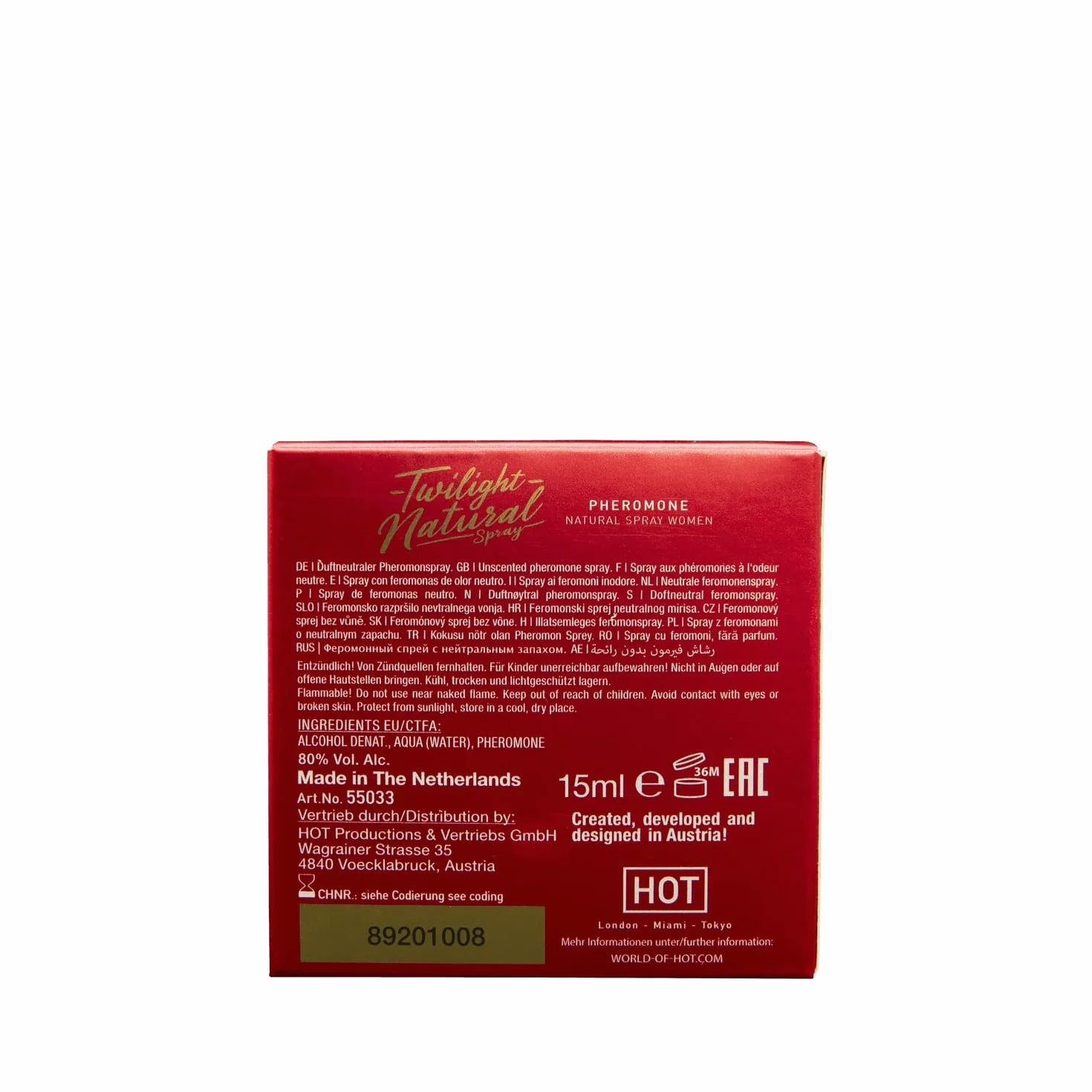 HOT Twilight Pheromone Natural Spray 15 ml dla kobiet