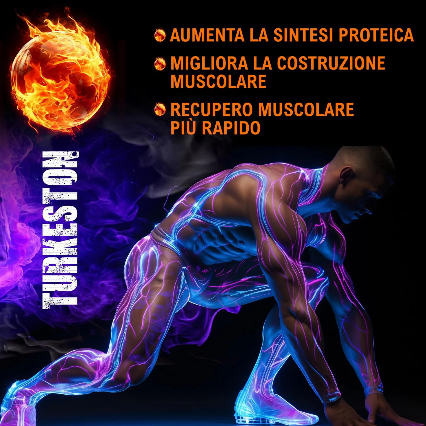 Turkesterone Bodybuilding 120 Capsule Testorush Massa Prestazione Uomo - CORDYCEPS ASHWAGANDHA B-ECDISTERONE mk 677 tongkat ali