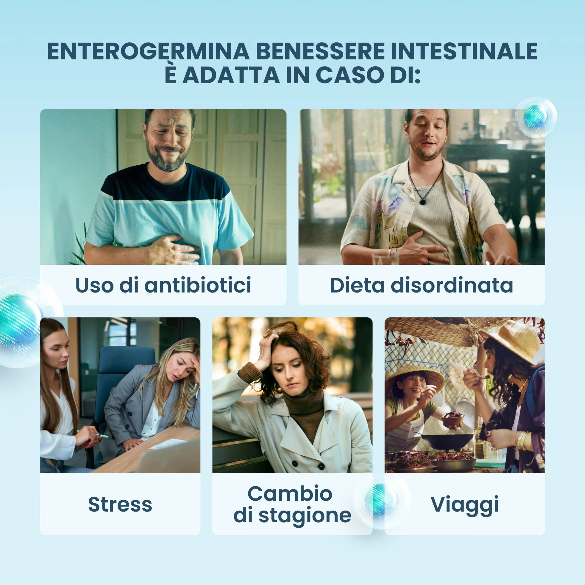 Enterogermina Benessere Intestinale Probiotici Fermenti Lattici Integratori 30 Flaconcini 5 ml