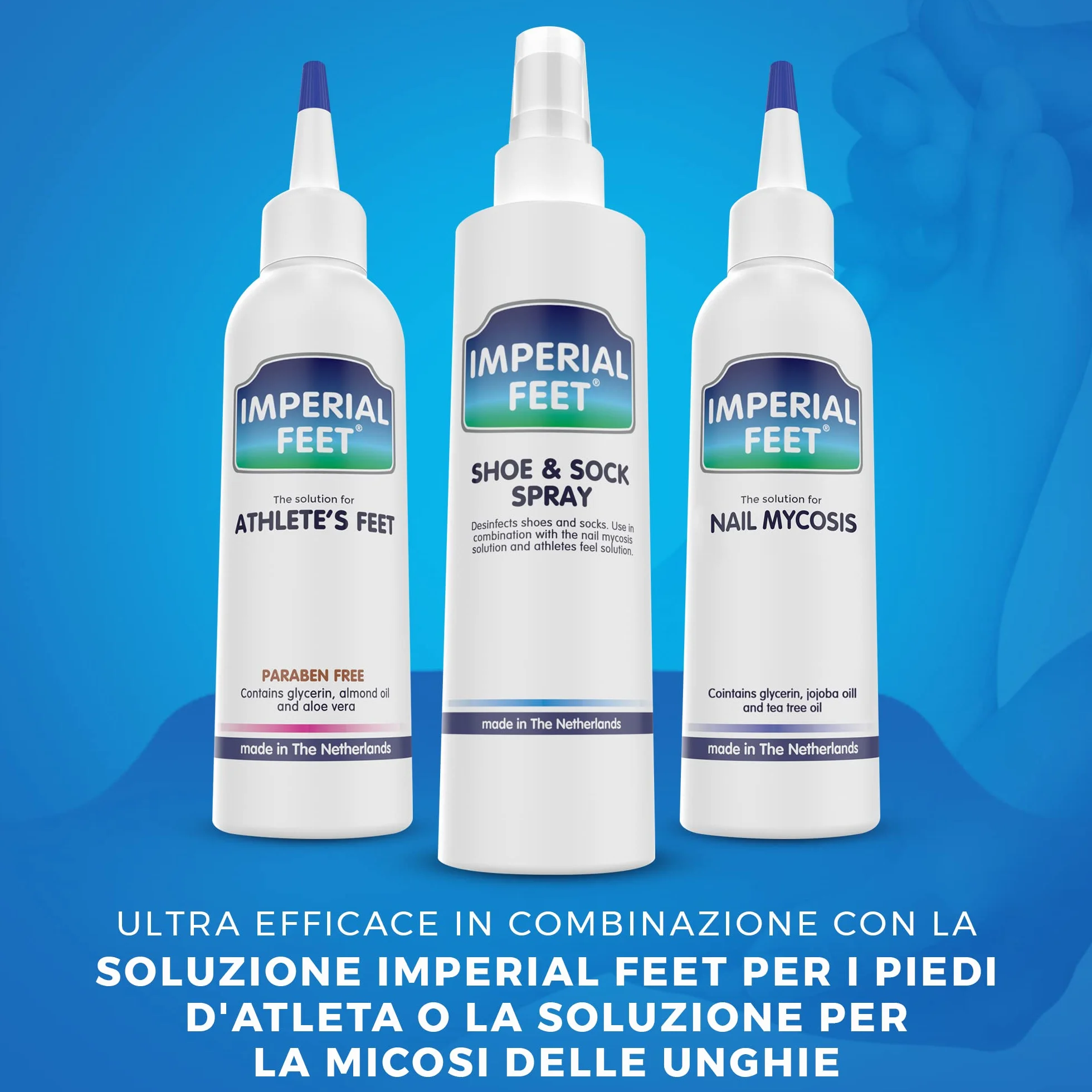 Imperial Feet Spray Deodorante per Scarpe Extra Forte 150ml - Elimina Odori dei Piedi - Protezione 24h Antifungino