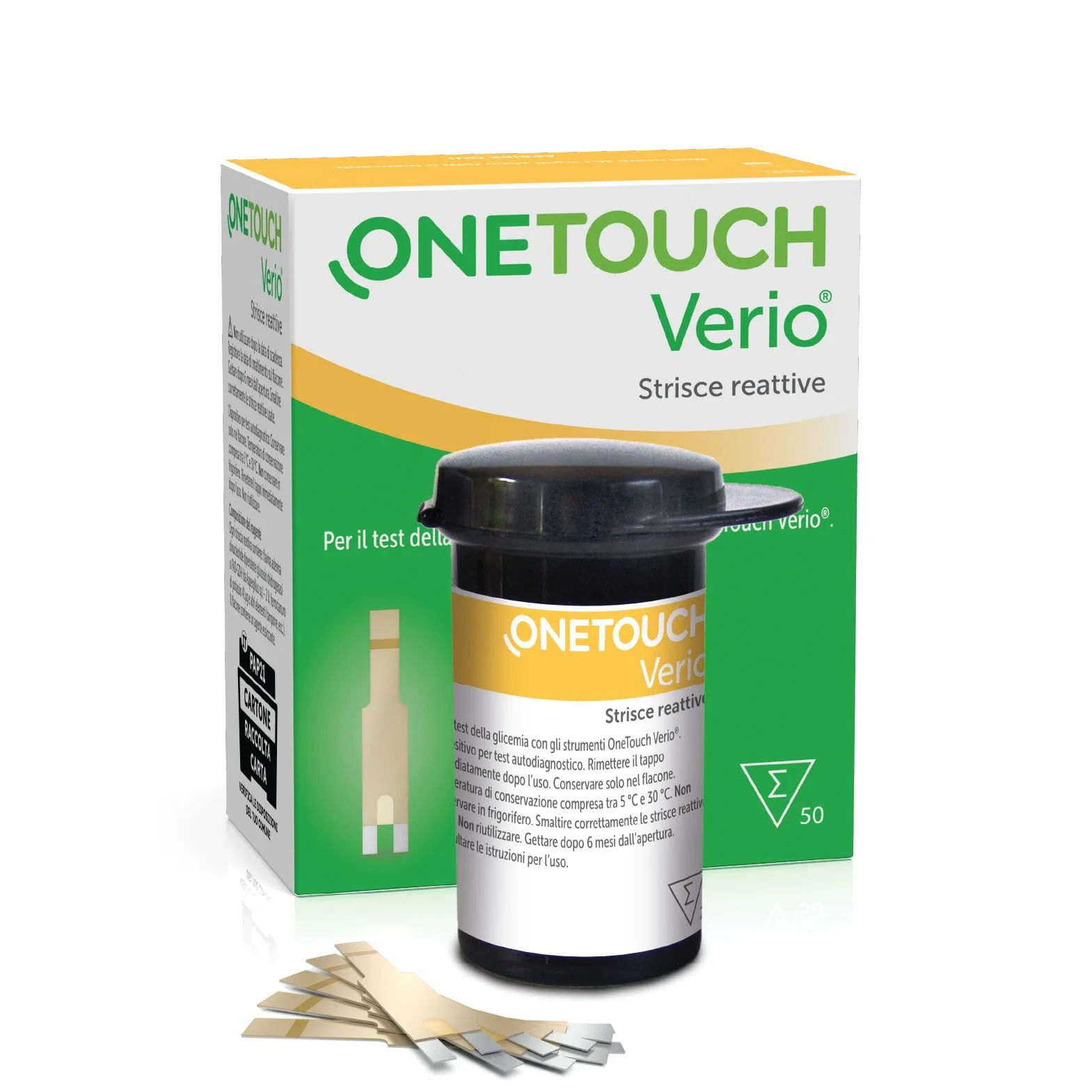 OneTouch Verio Strisce reattive per 50 test glicemici