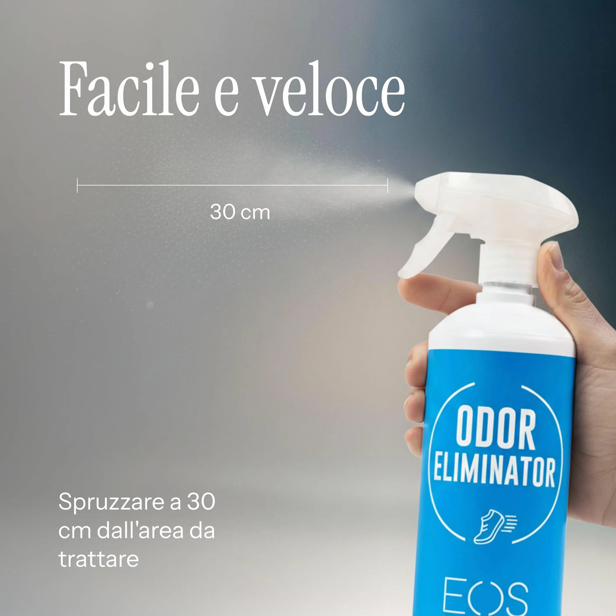 EOS Deodorante Scarpe Spray Antiodore 1L Elimina Odori Scarpe Sneakers Calzatura