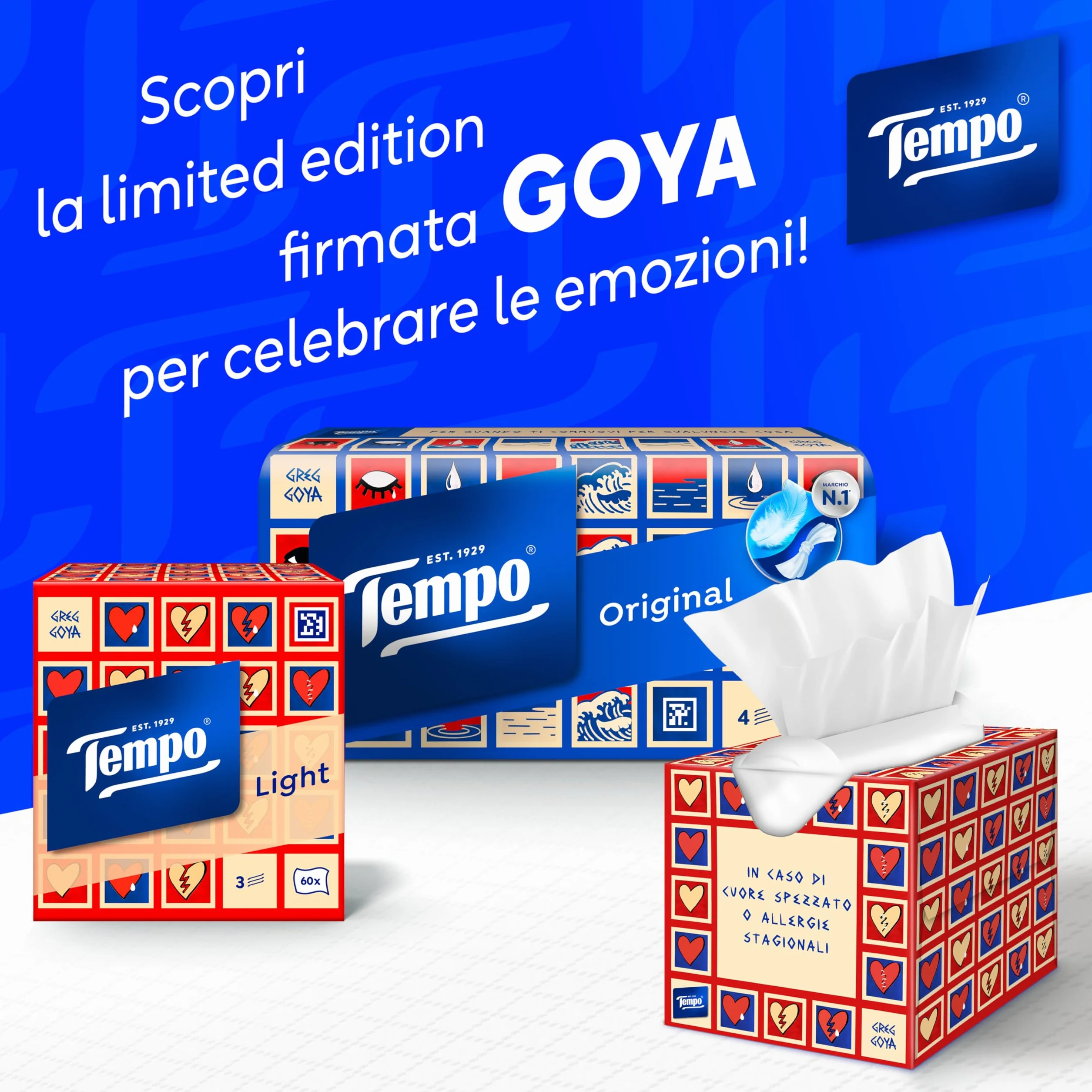 Tempo Fazzoletti Box Original 4 Veli 12 Confezioni 960 Fazzoletti