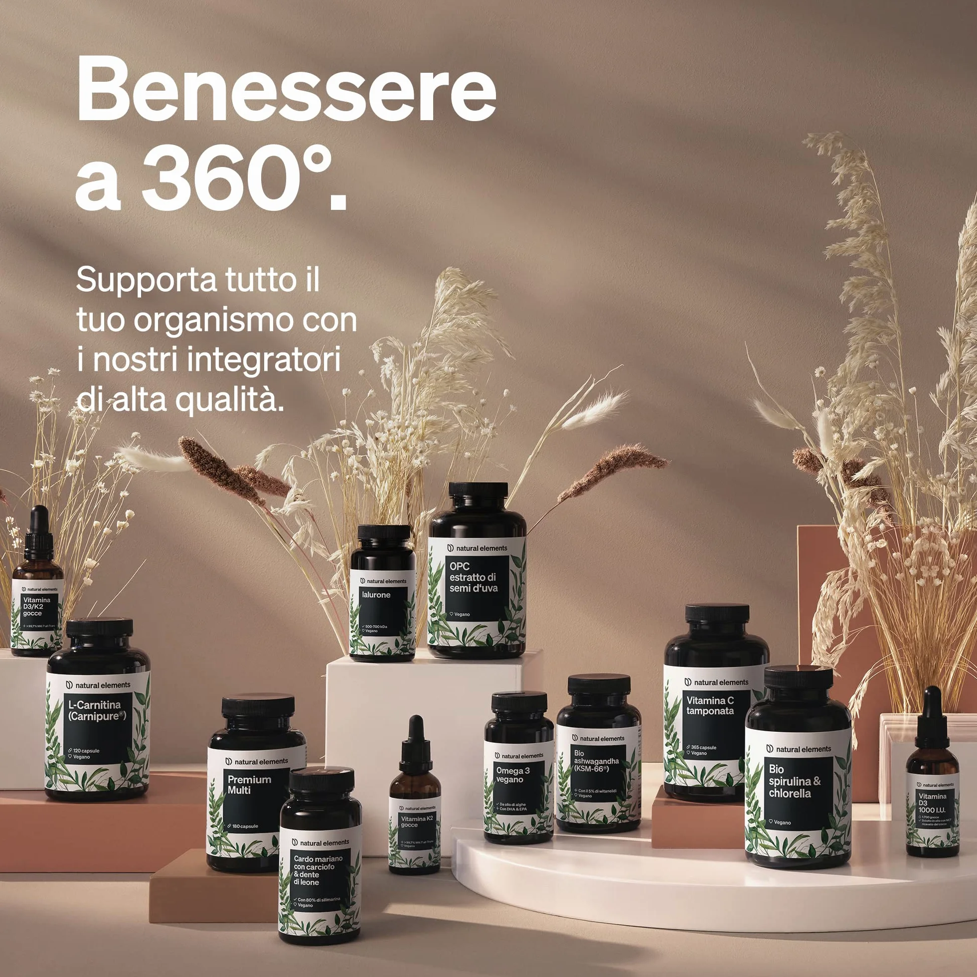 Bio Ashwagandha KSM-66 180 Capsule Alto Dosaggio Certificata