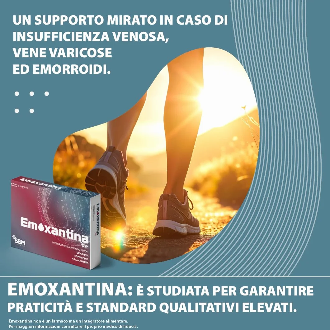 Emoxantina Integratore microcircolo benessere venoso 30 compresse