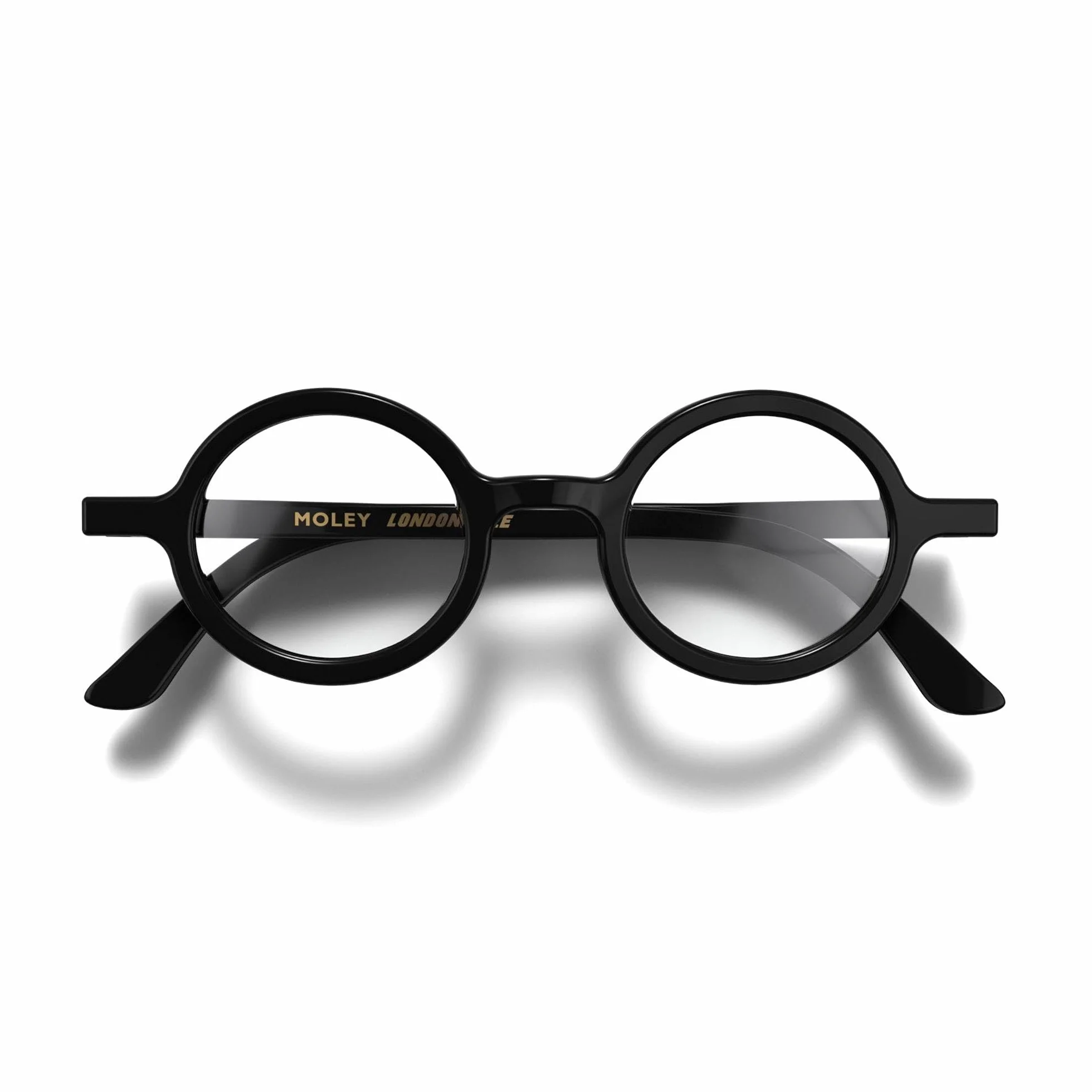 LONDON MOLE® Moley Okulary do Czytania Okrągłe Unisex z Zawiasami Sprężynowymi