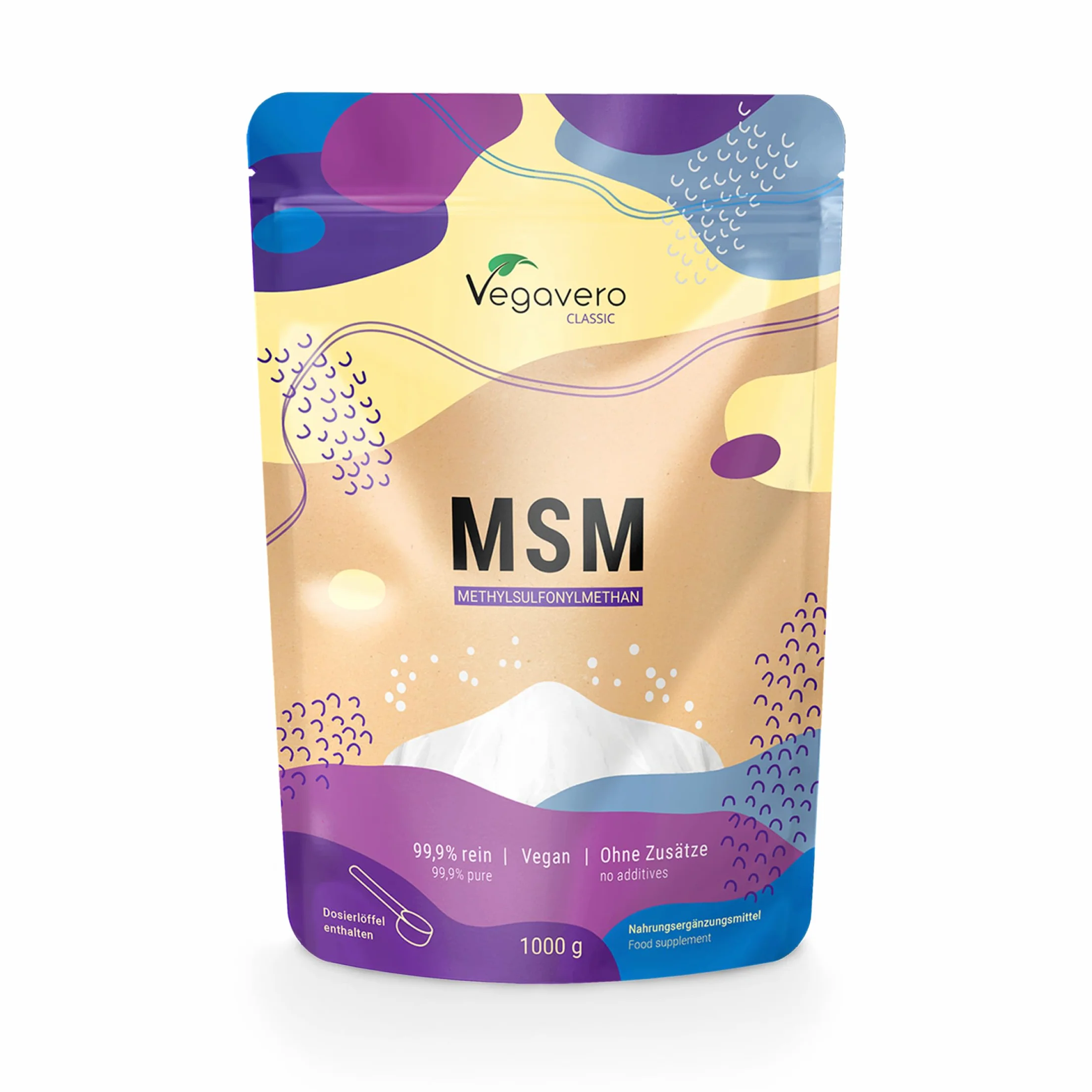 Vegavero® Zolfo in polvere puro 99,9% 1Kg Salute Articolazioni Unghie Capelli Senza Additivi Vegan