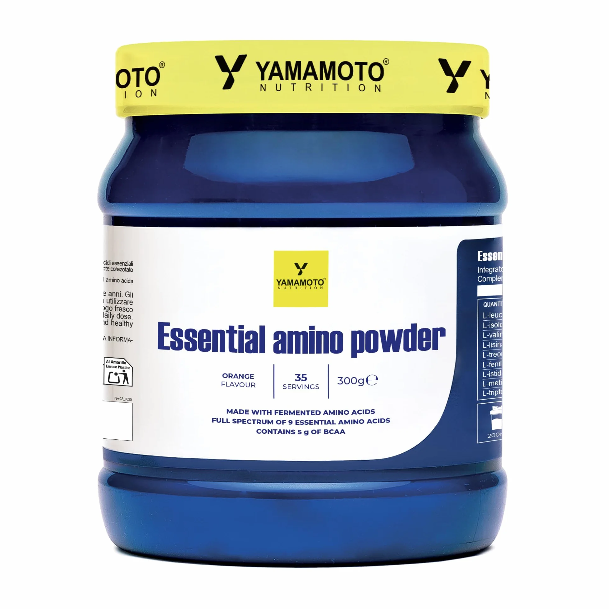 YAMAMOTO NUTRITION Essential AMINO POWDER 300 g EAA BCAA 2:1:1 Gusto Arancia