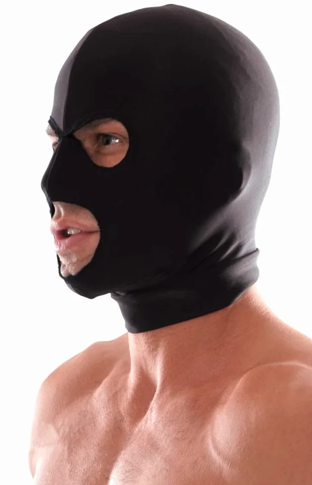 Fetish Fantasy Series Spandex 3 Hole Hood