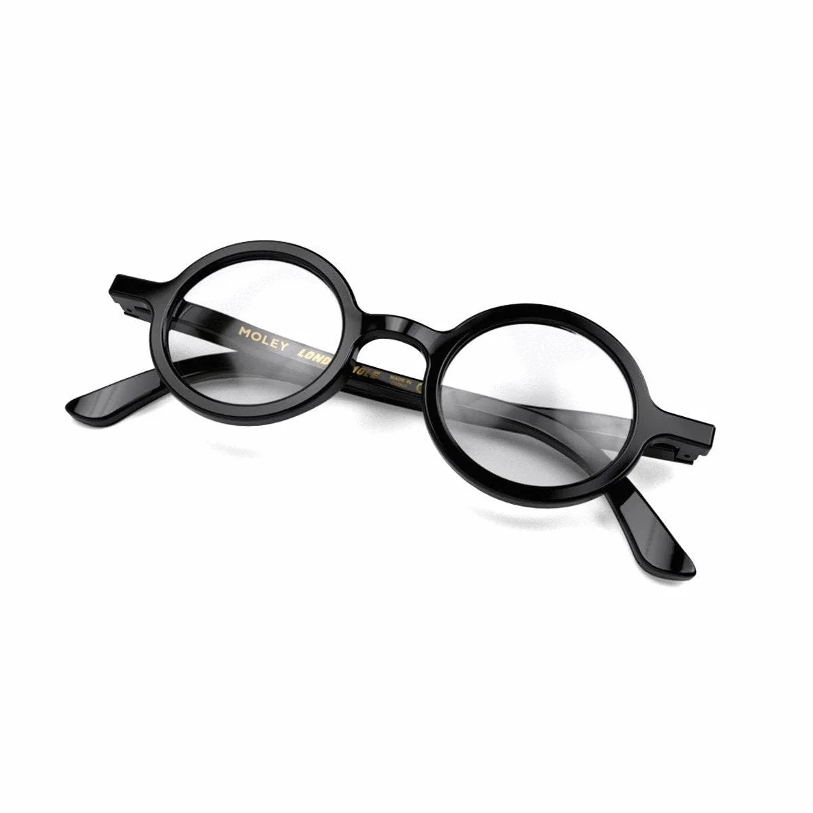 LONDON MOLE® Moley Okulary do Czytania Okrągłe Unisex z Zawiasami Sprężynowymi