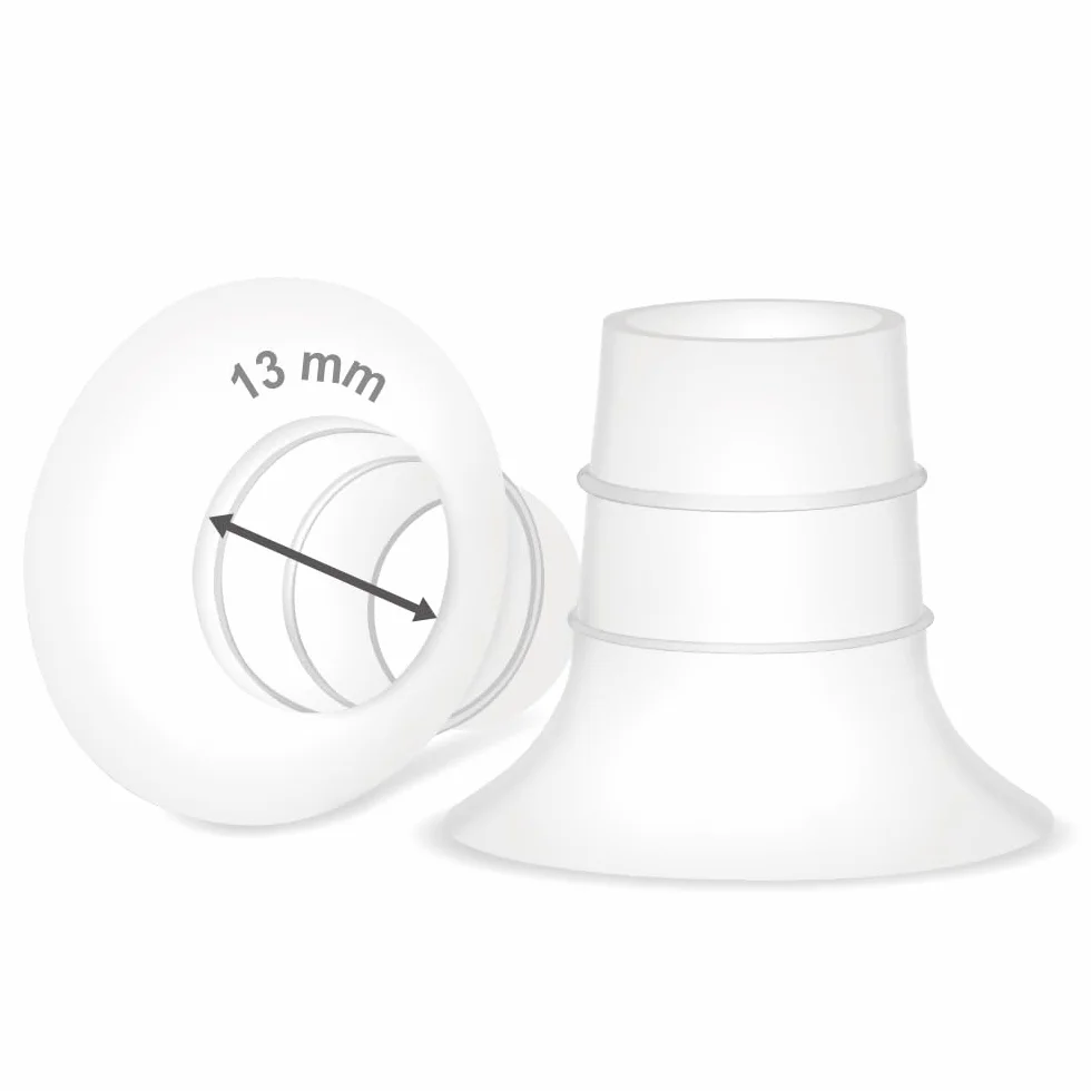 Maymom Inserti per flange 13 mm – Compatibili con paracapezzoli Medela Spectra, Momcozy Willow, riducono tunnel capezzolo, 2 pezzi