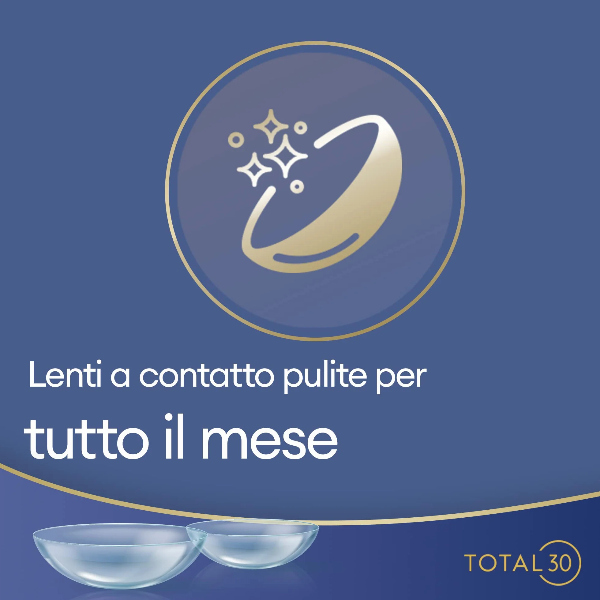 TOTAL30 lenti a contatto mensili, BC 8.4 mm, DIA 14.2 mm, -01.75 diottria, confezione da 3