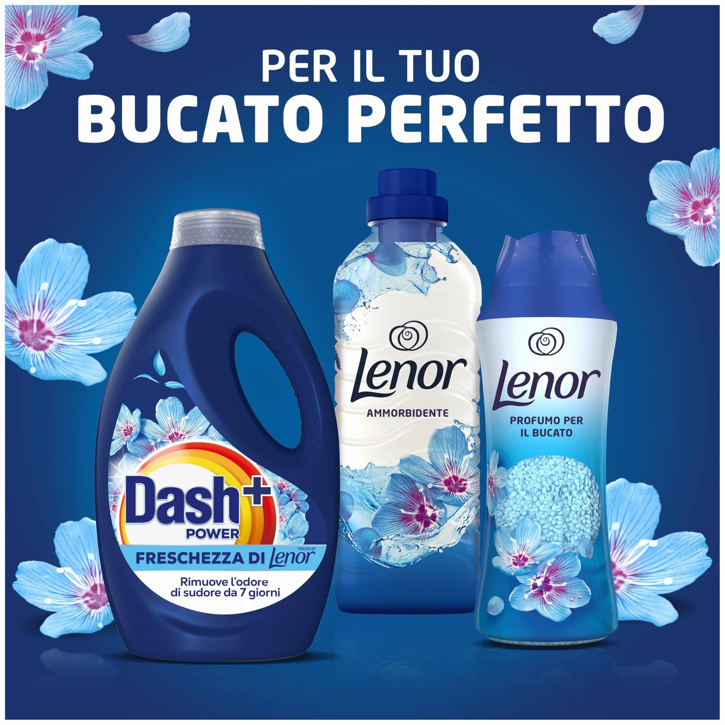 Dash Power Detersivo Liquido Lavatrice 92 Lavaggi Freschezza Di Lenor Risveglio Primaverile