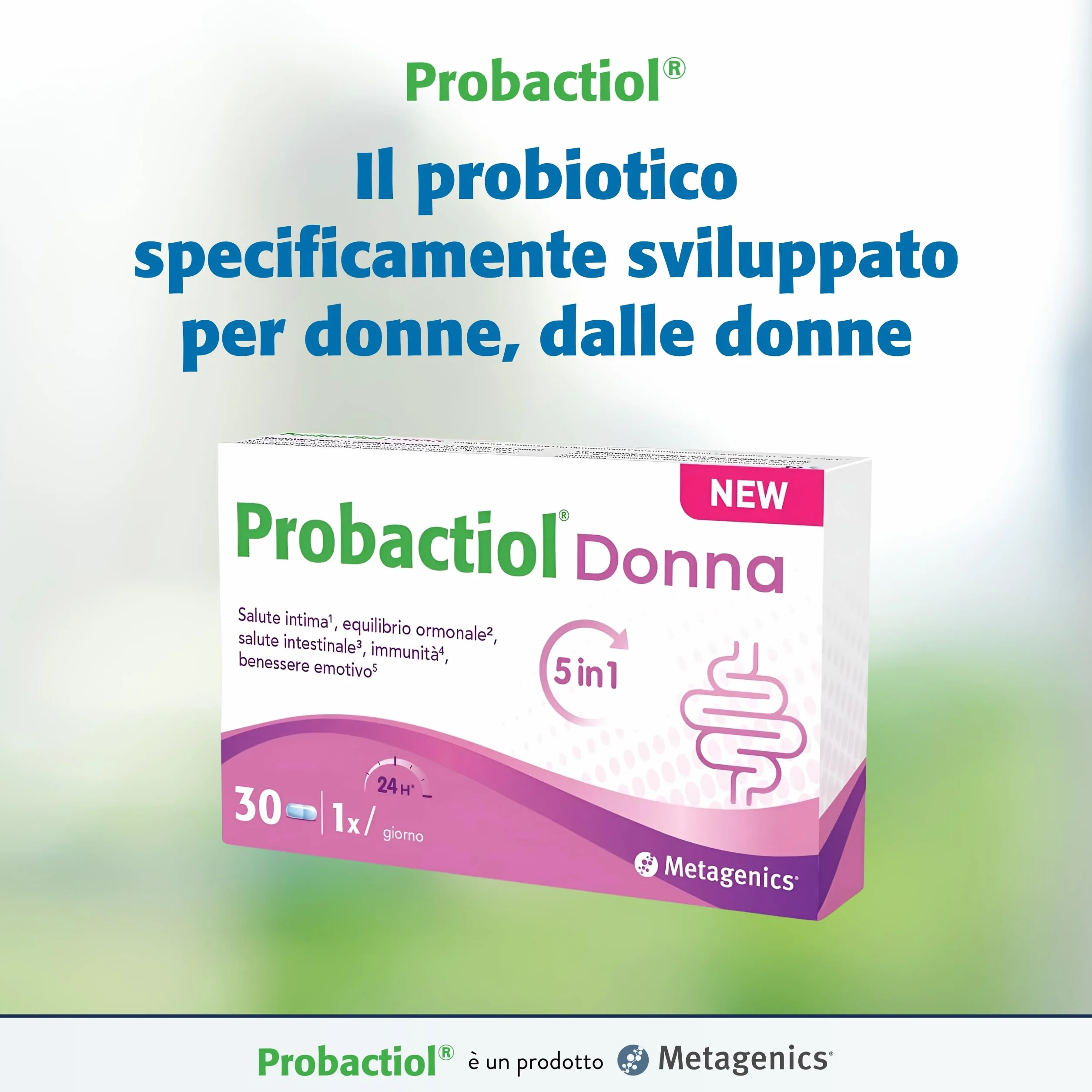 Metagenics Probactiol Donna 5-in-1 Probiotico Salute Femminile 30 Capsule