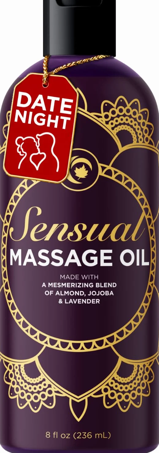 Maple Holistics Puro Olio di Lavanda Sensual Massage Oil Rilassante Mandorle & Olio di Jojoba Natural Therapy Ipoallergenico Pelle 100% Made in USA