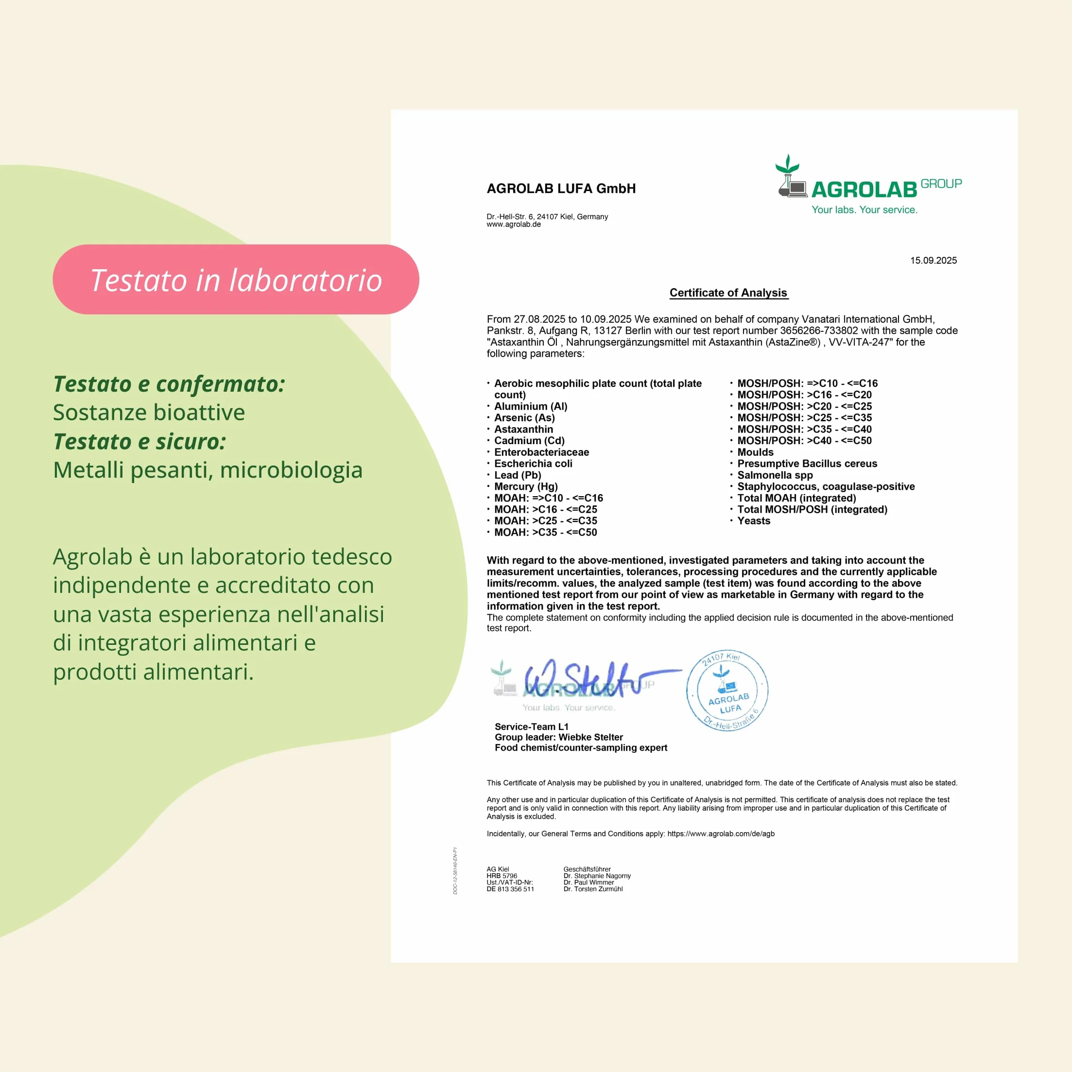 Vegavero® Astaxantina Naturale 160 mg Haematococcus Pluvialis 5% Astaxanthin Pura AstaZine® Integratore Antiossidante